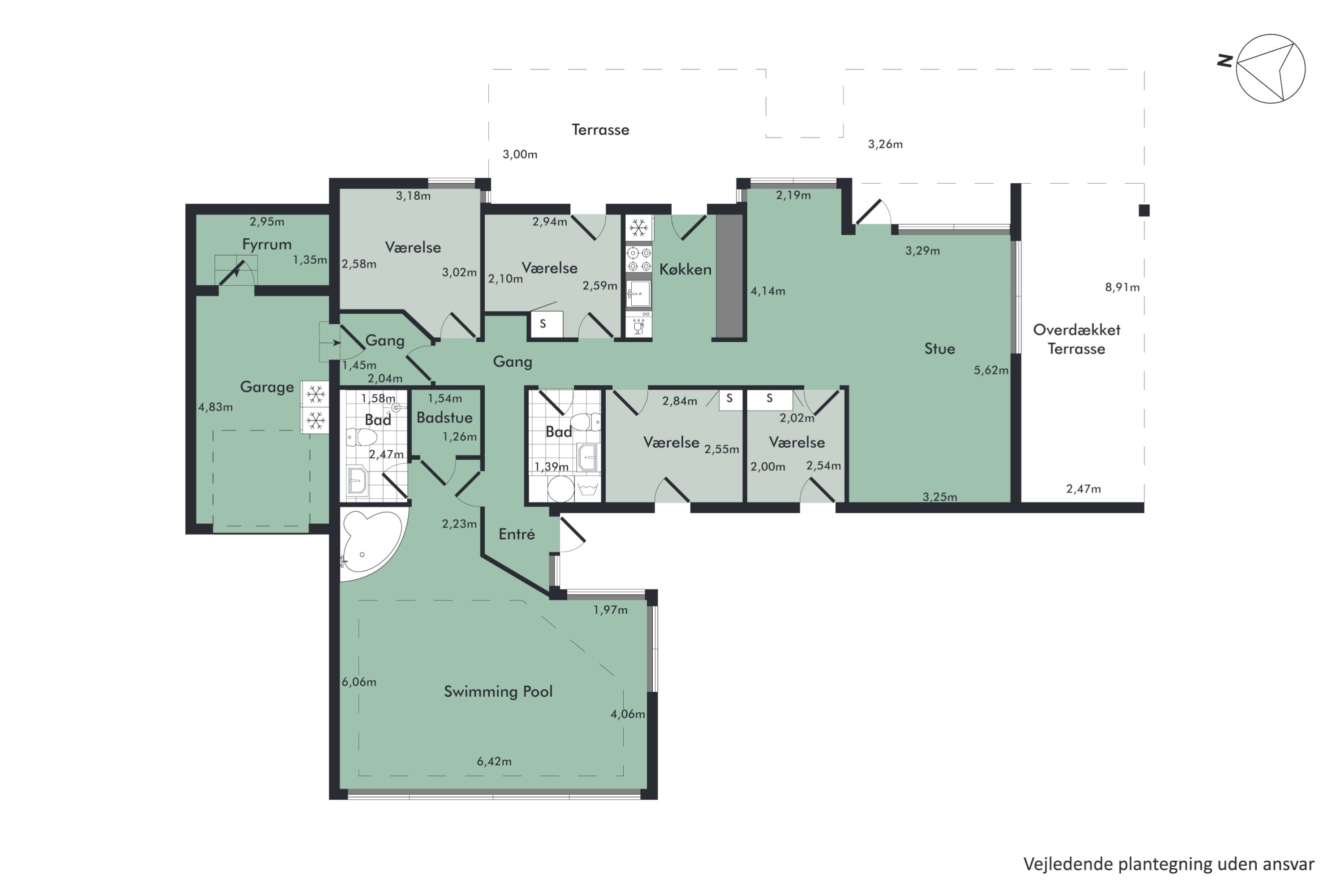 Plantegninger billede af Haslevgaarde Bakker 51, Haslevgaarde, 9560 Hadsund