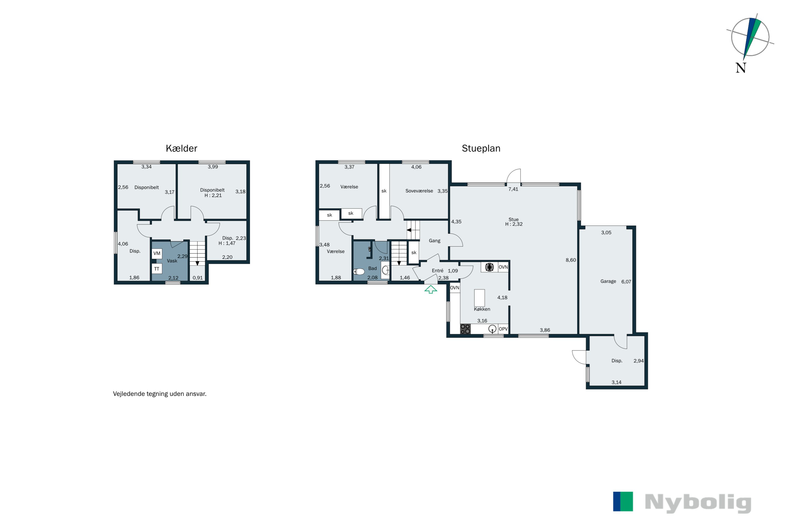 Plantegninger billede af Alrøvej 10, Falling, 8300 Odder