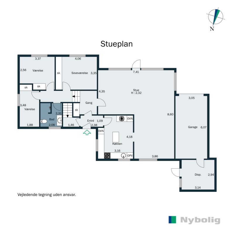 Plantegninger billede af Alrøvej 10, Falling, 8300 Odder