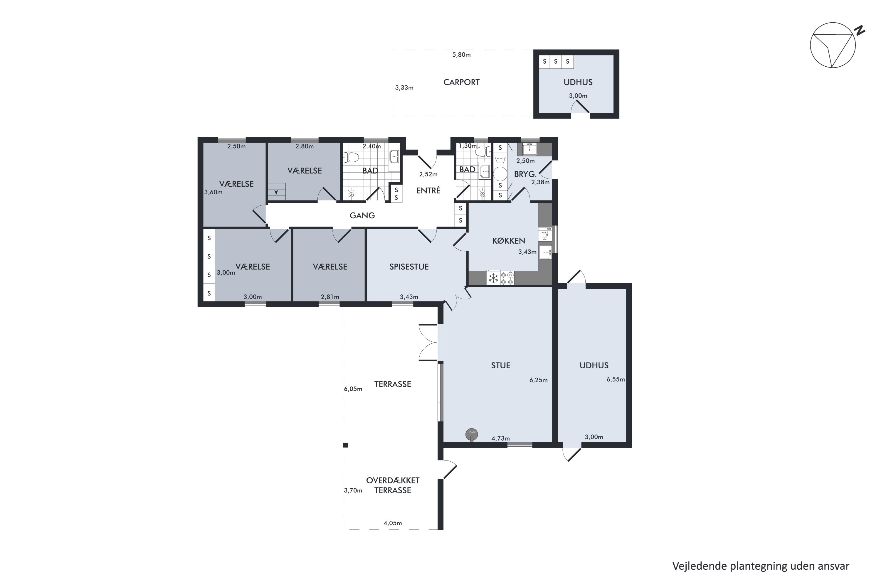 Plantegninger billede af Kræn Spilmandsvej 16, 9440 Aabybro