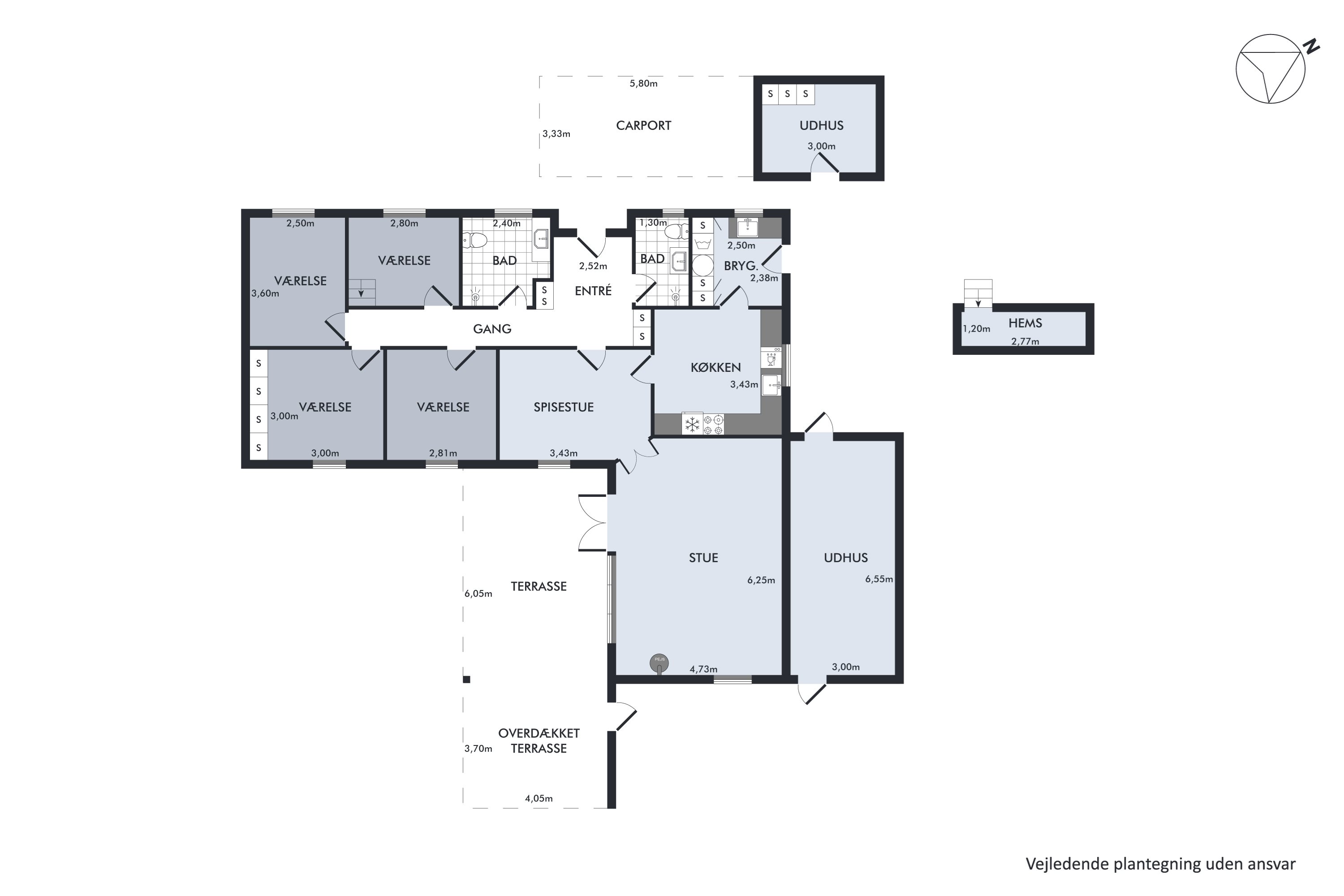 Plantegninger billede af Kræn Spilmandsvej 16, 9440 Aabybro