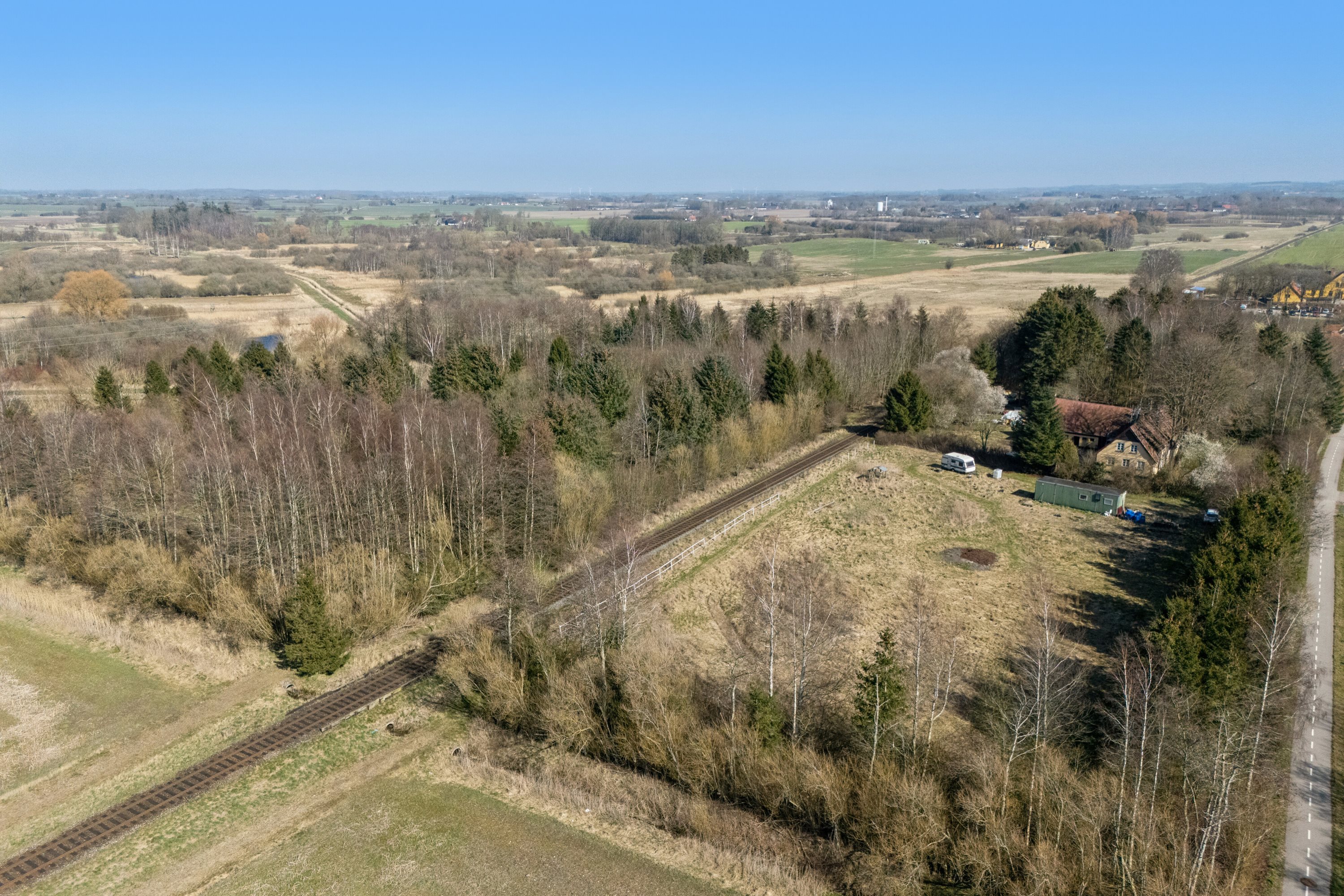 Fremhævet luftfoto billede i fuldskærmstilstand. Billede af Merløsevej 25, 4370 Store Merløse