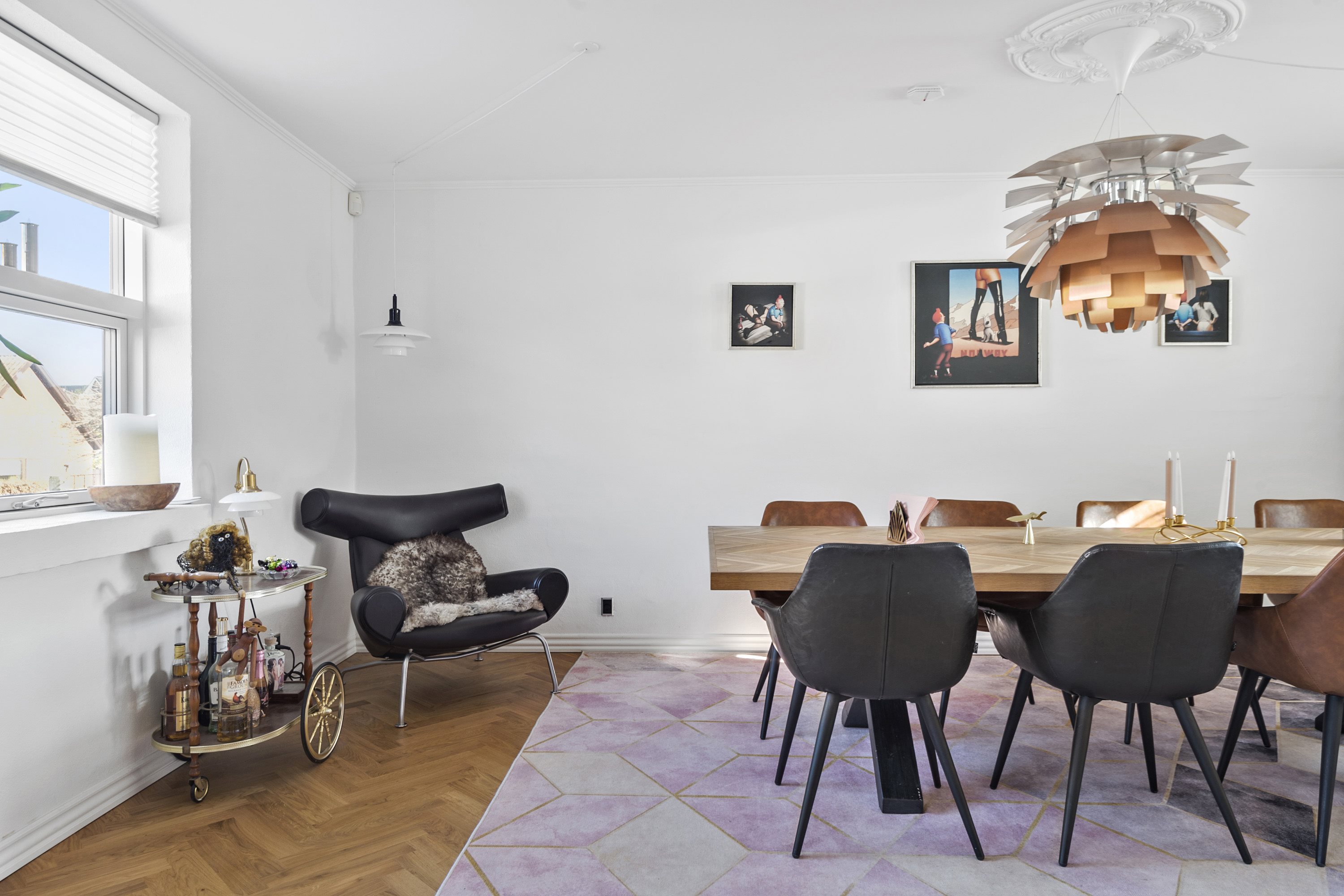 Fremhævet spisestue billede i fuldskærmstilstand. Billede af Peder Gydes Vej 27, 6700 Esbjerg