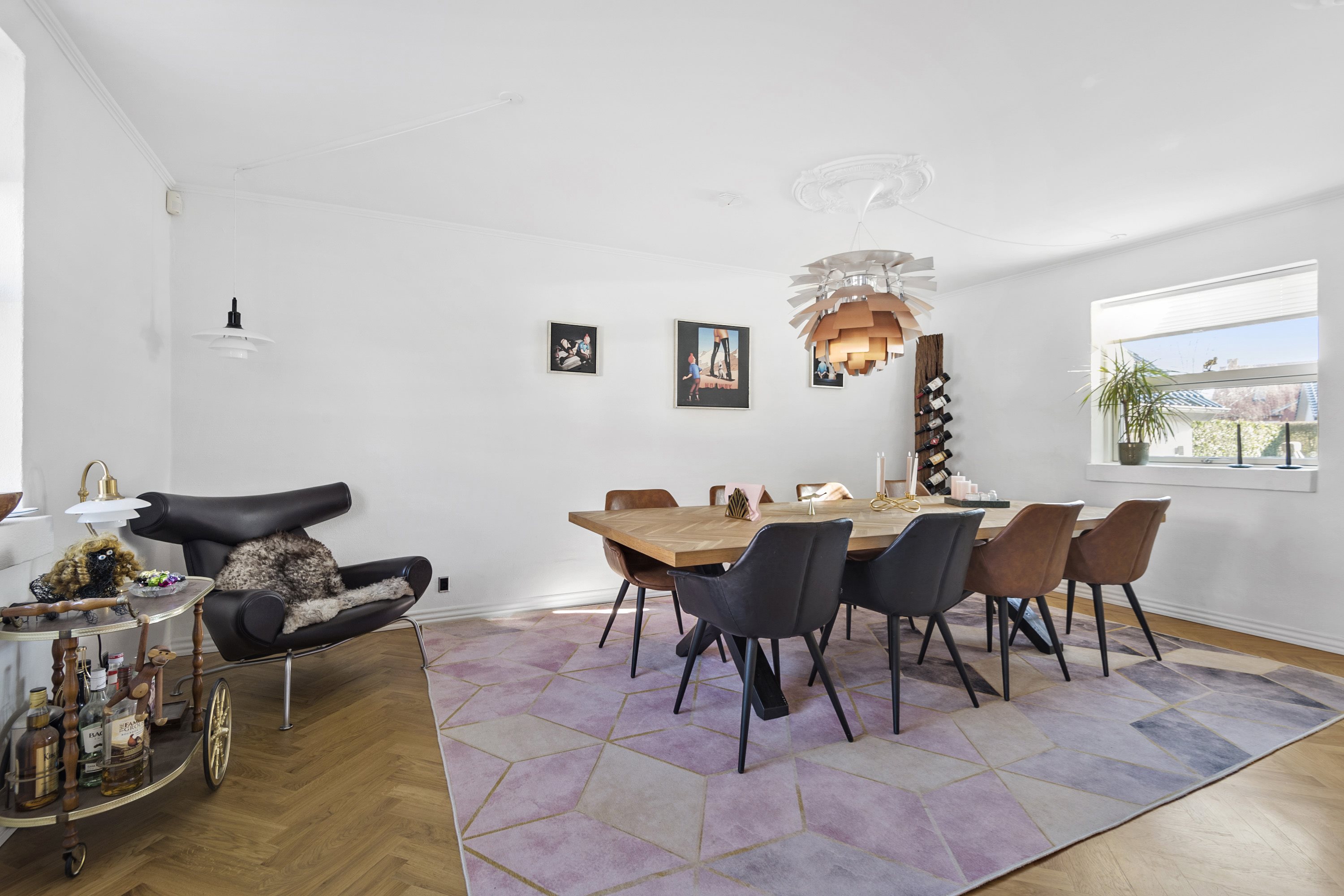 Fremhævet spisestue billede i fuldskærmstilstand. Billede af Peder Gydes Vej 27, 6700 Esbjerg