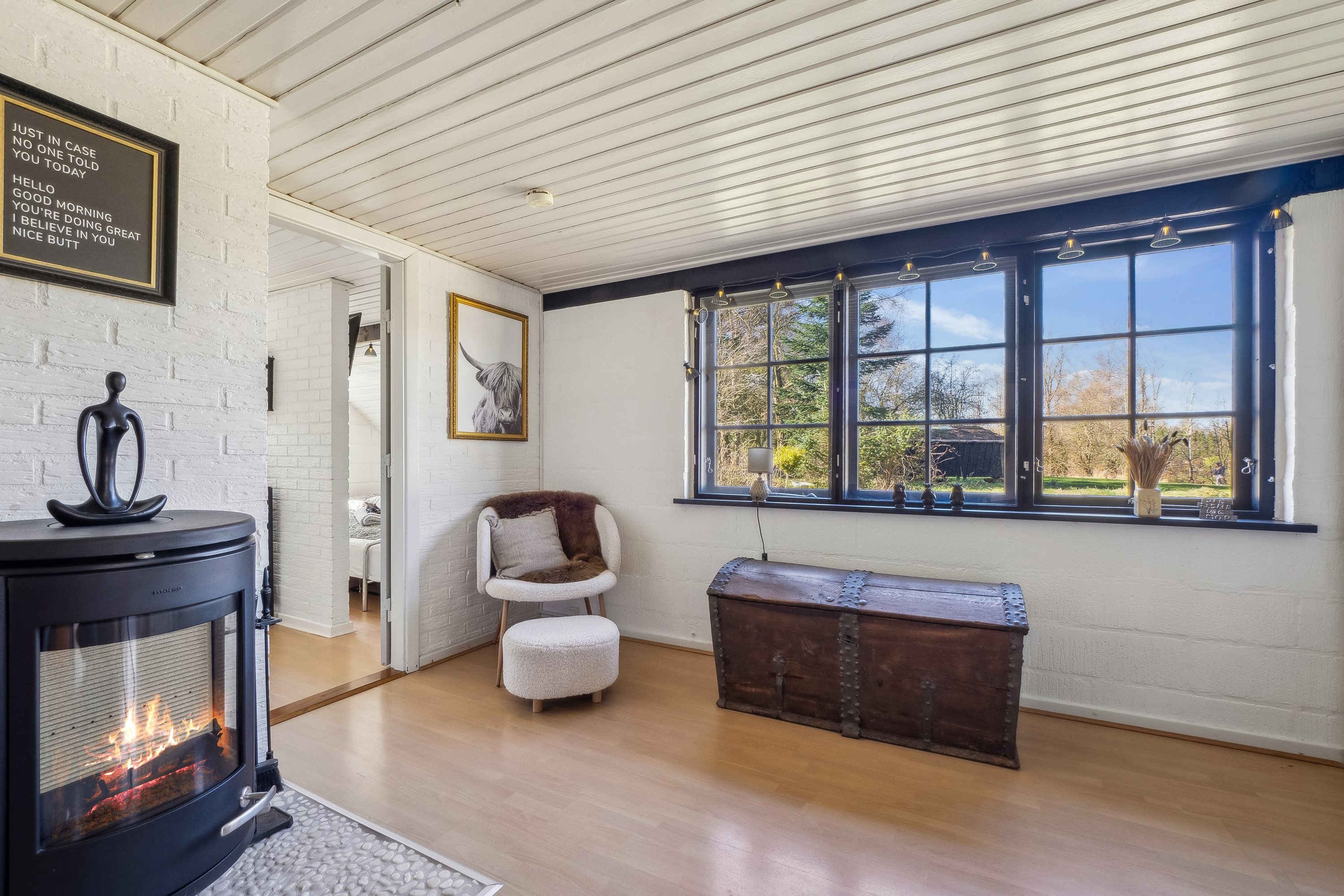 Fremhævet stue billede i fuldskærmstilstand. Billede af Astrup Vig 94, Astrup Vig, 7870 Roslev