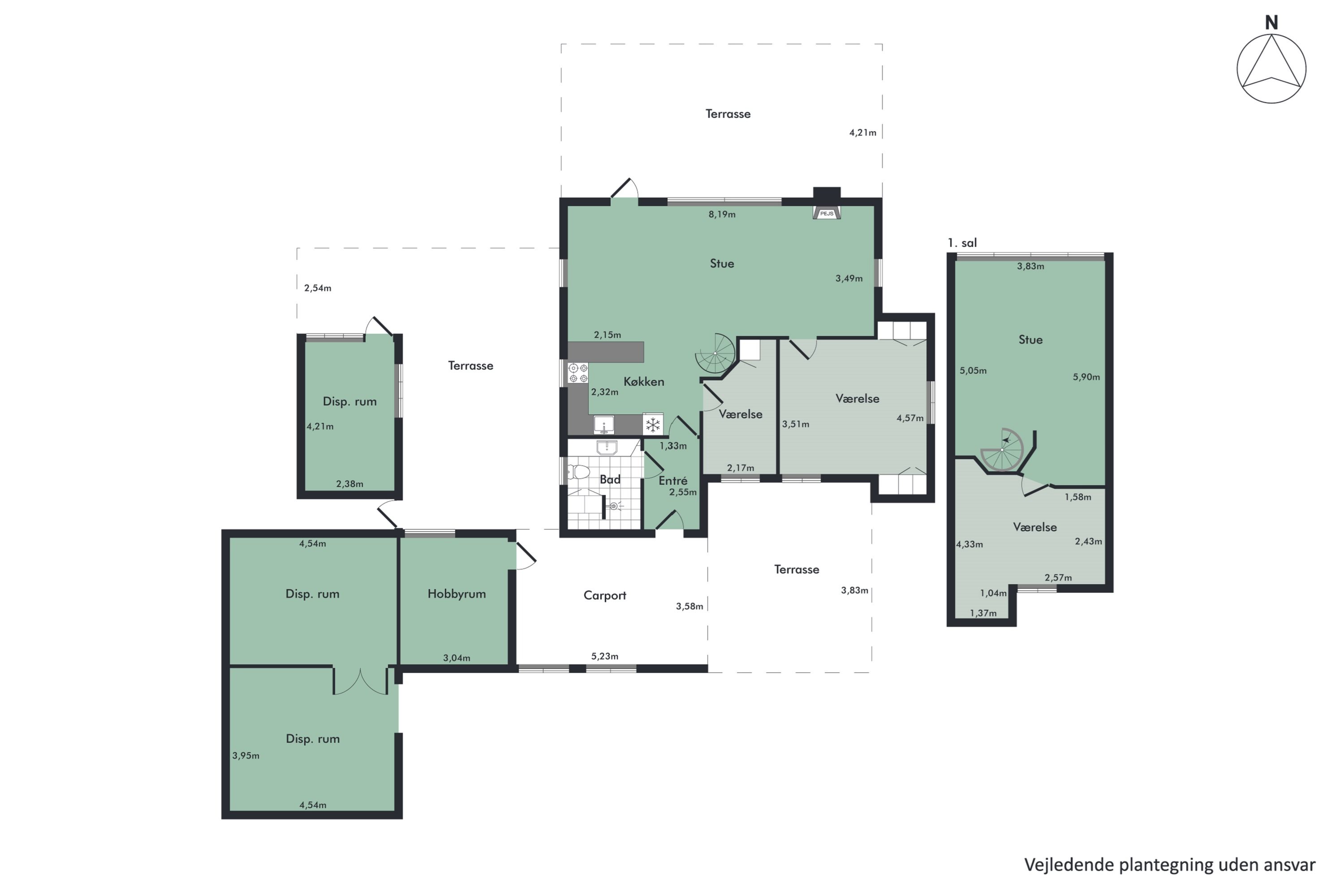 Plantegninger billede af Limfjordvej 15, Sæbygårdparken, 7870 Roslev