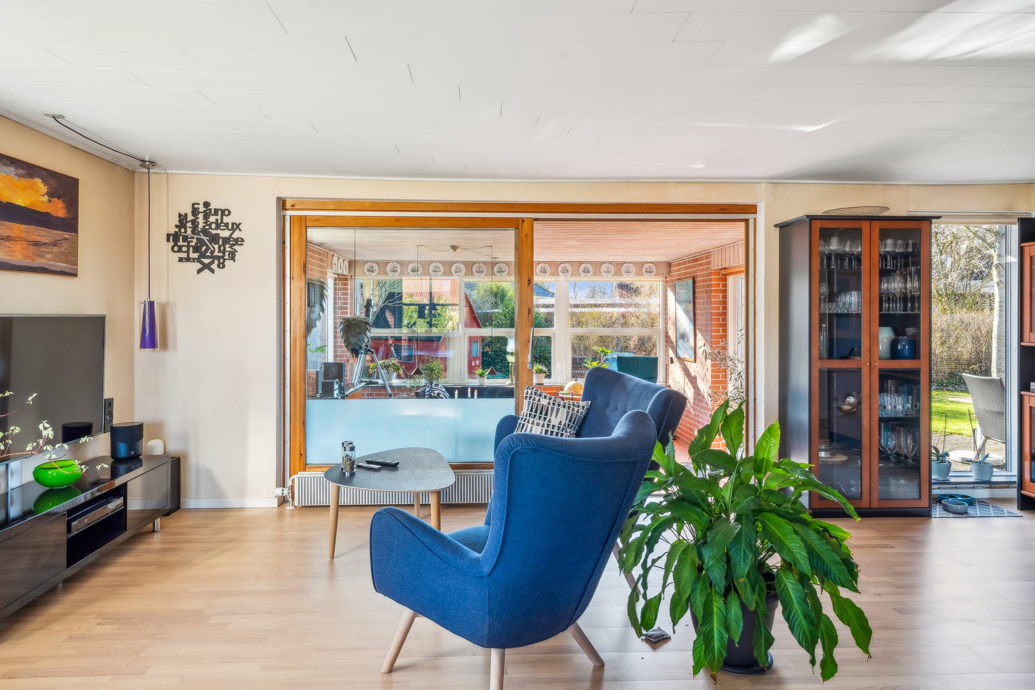 Fremhævet stue billede i fuldskærmstilstand. Billede af Vendsysselvej 14, 8940 Randers SV