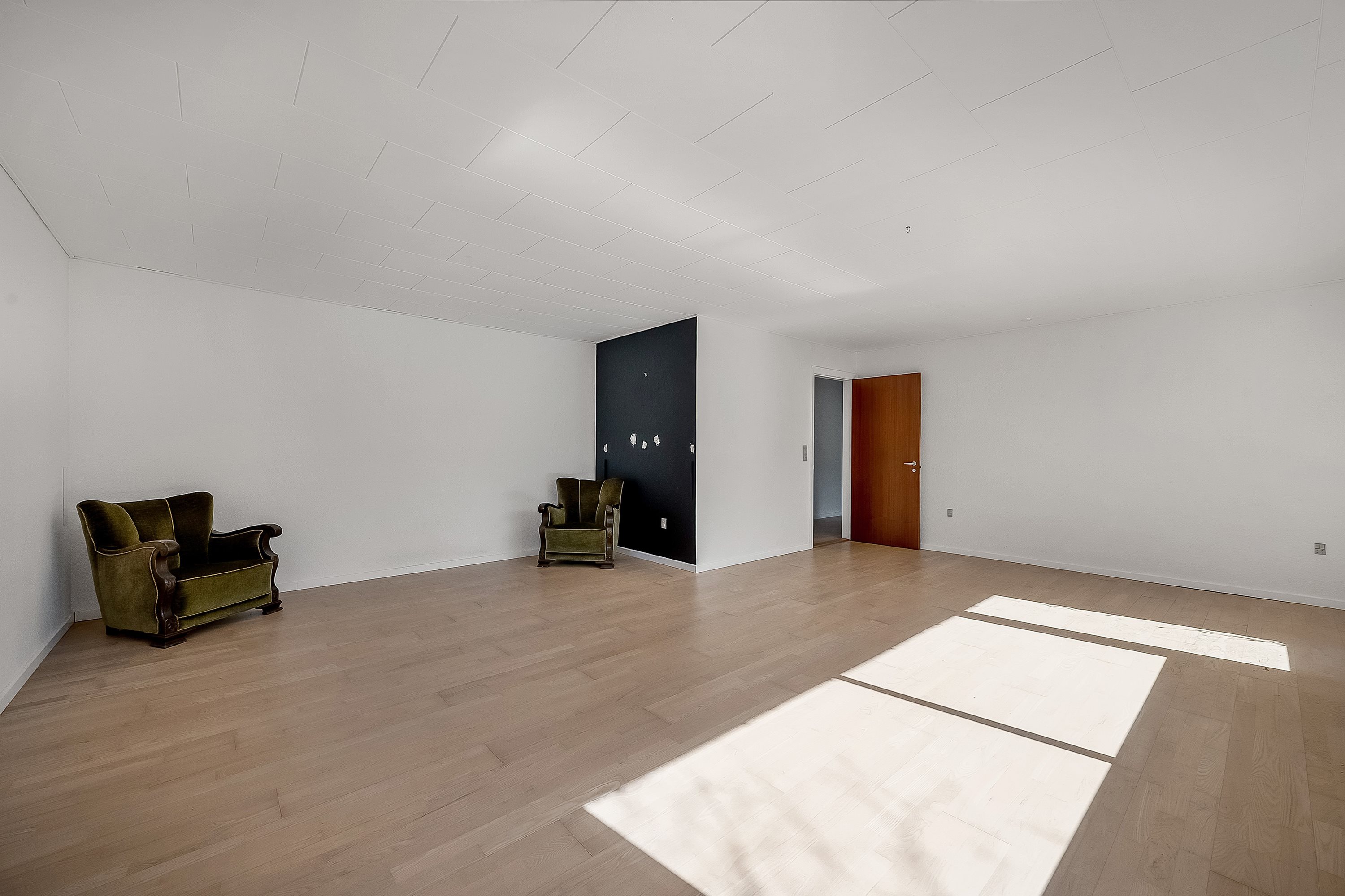 Fremhævet stue billede i fuldskærmstilstand. Billede af Tingagervej 9, Hanning, 6900 Skjern