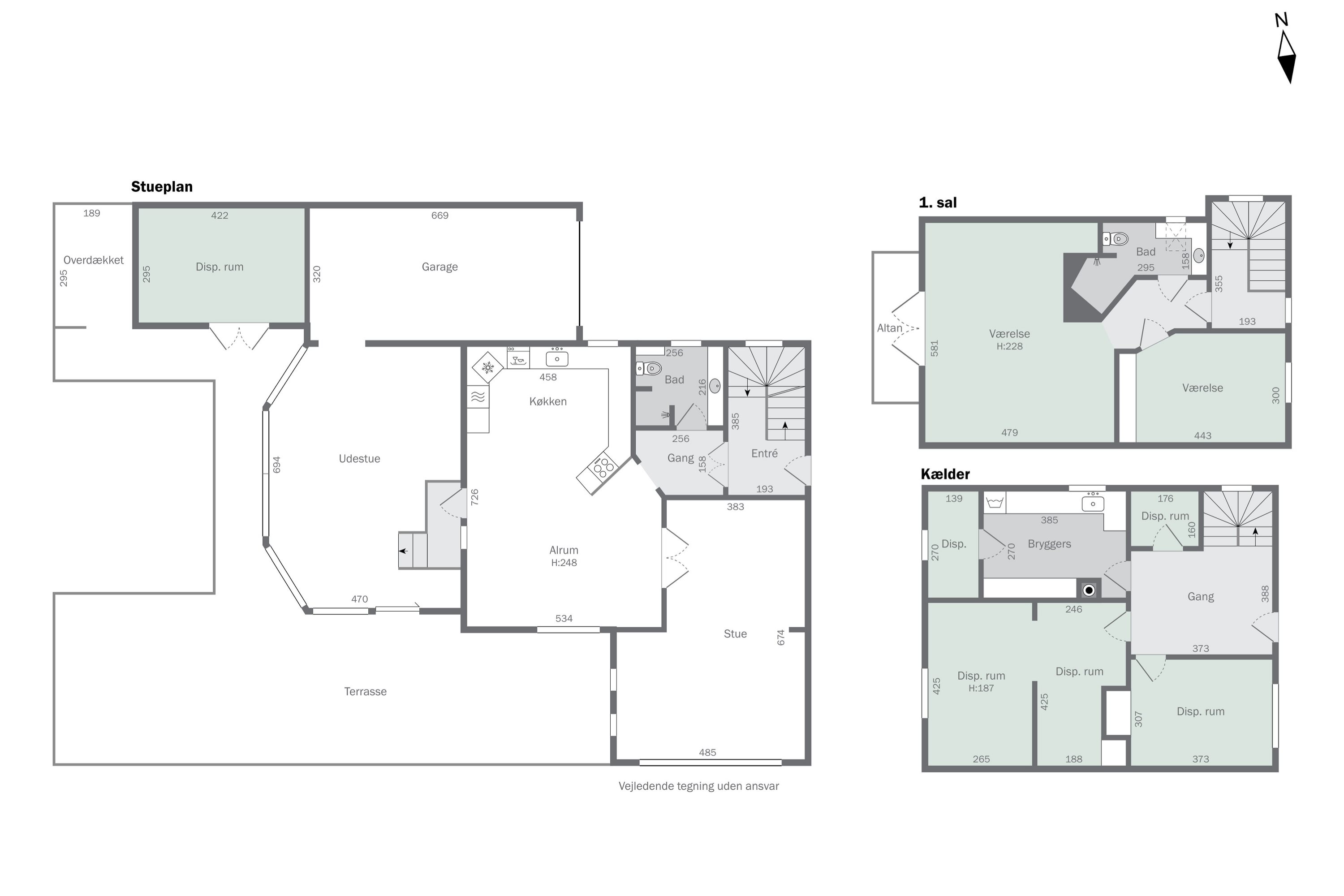 Plantegninger billede af Jens Baks Vej 6, 9640 Farsø