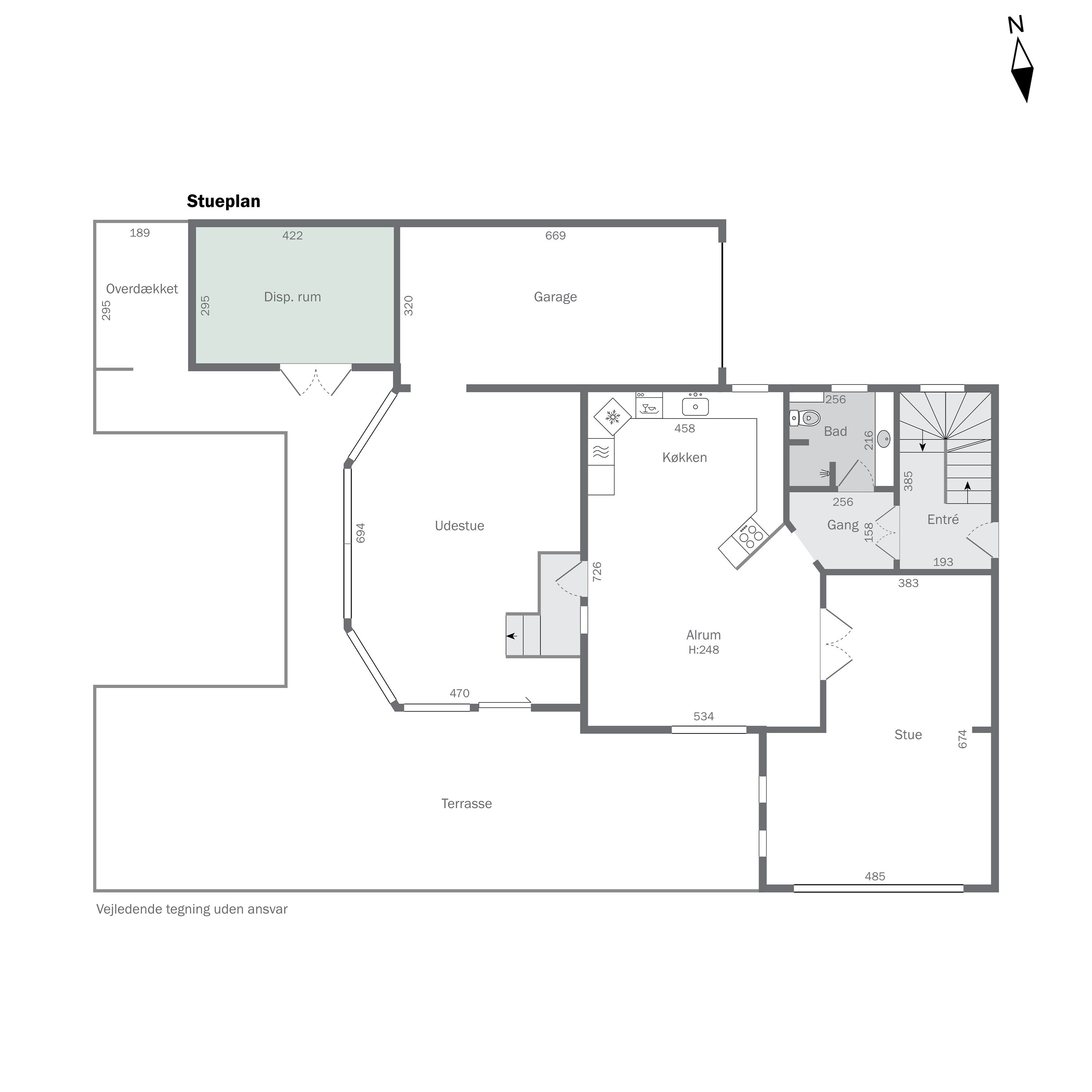 Plantegninger billede af Jens Baks Vej 6, 9640 Farsø