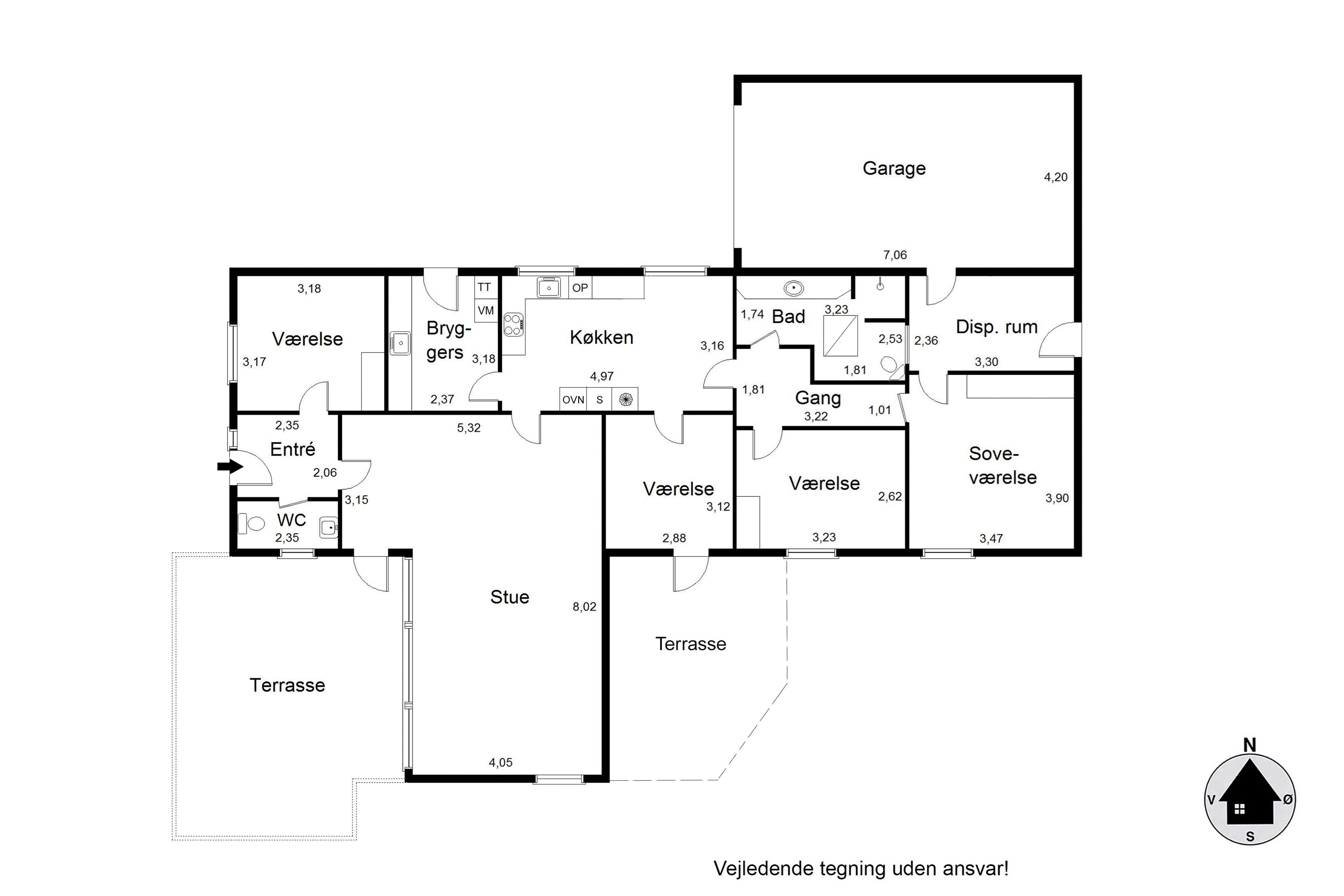 Plantegninger billede af Rosenholmvej 6, 9800 Hjørring