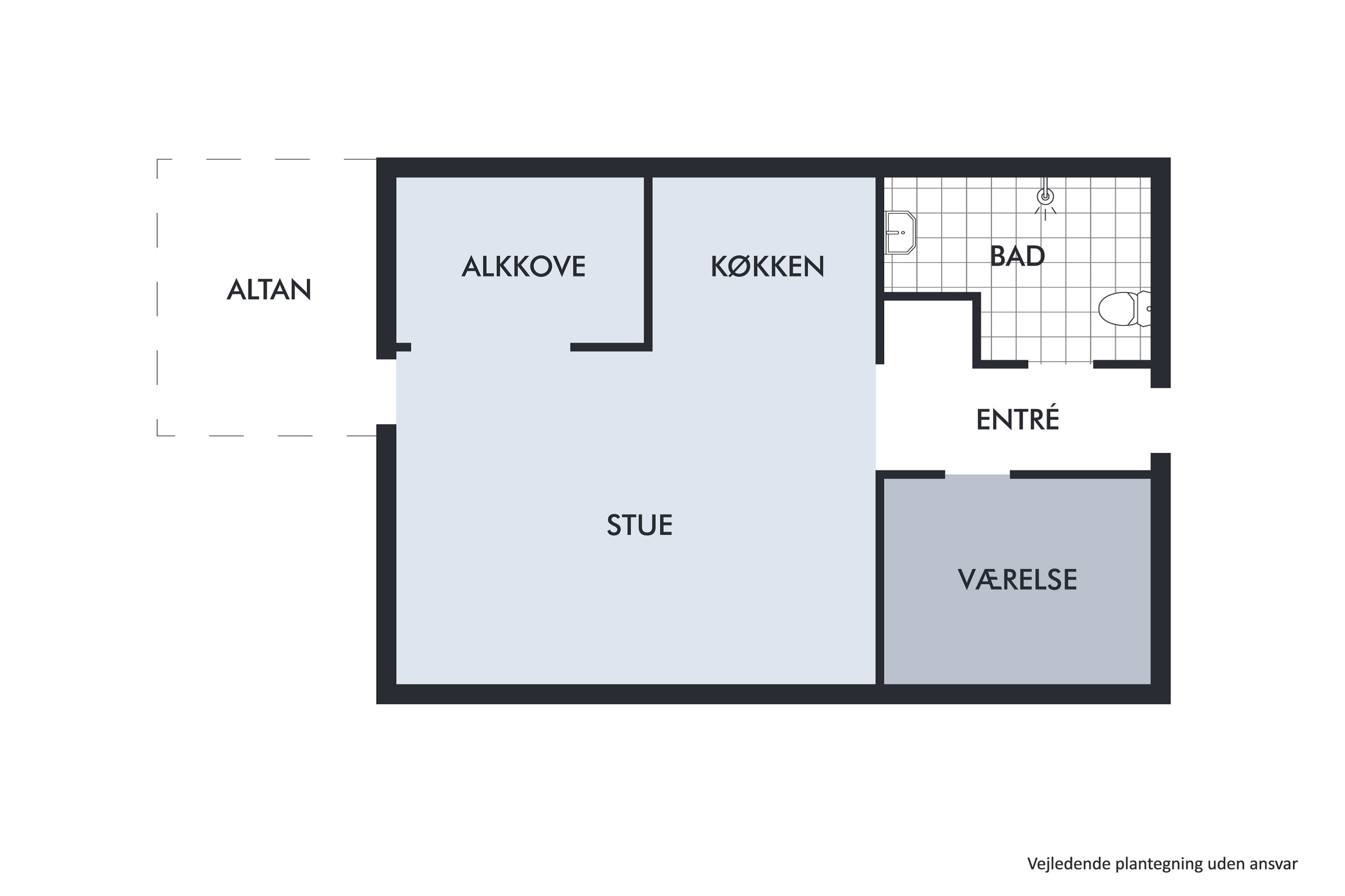 Plantegninger billede af Lyngbyvej 239T, st.., Lyngby, 9480 Løkken