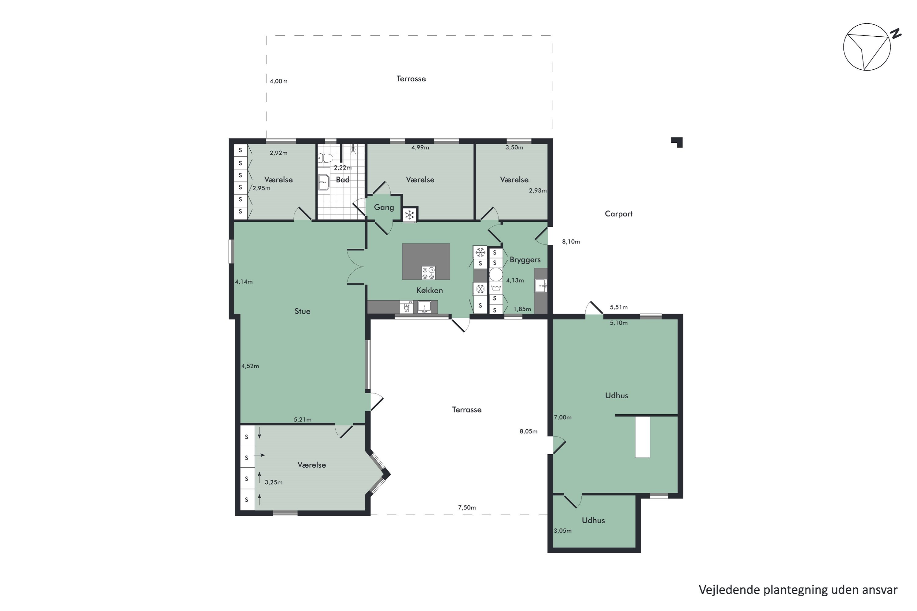 Plantegninger billede af Bollen 14, 9362 Gandrup