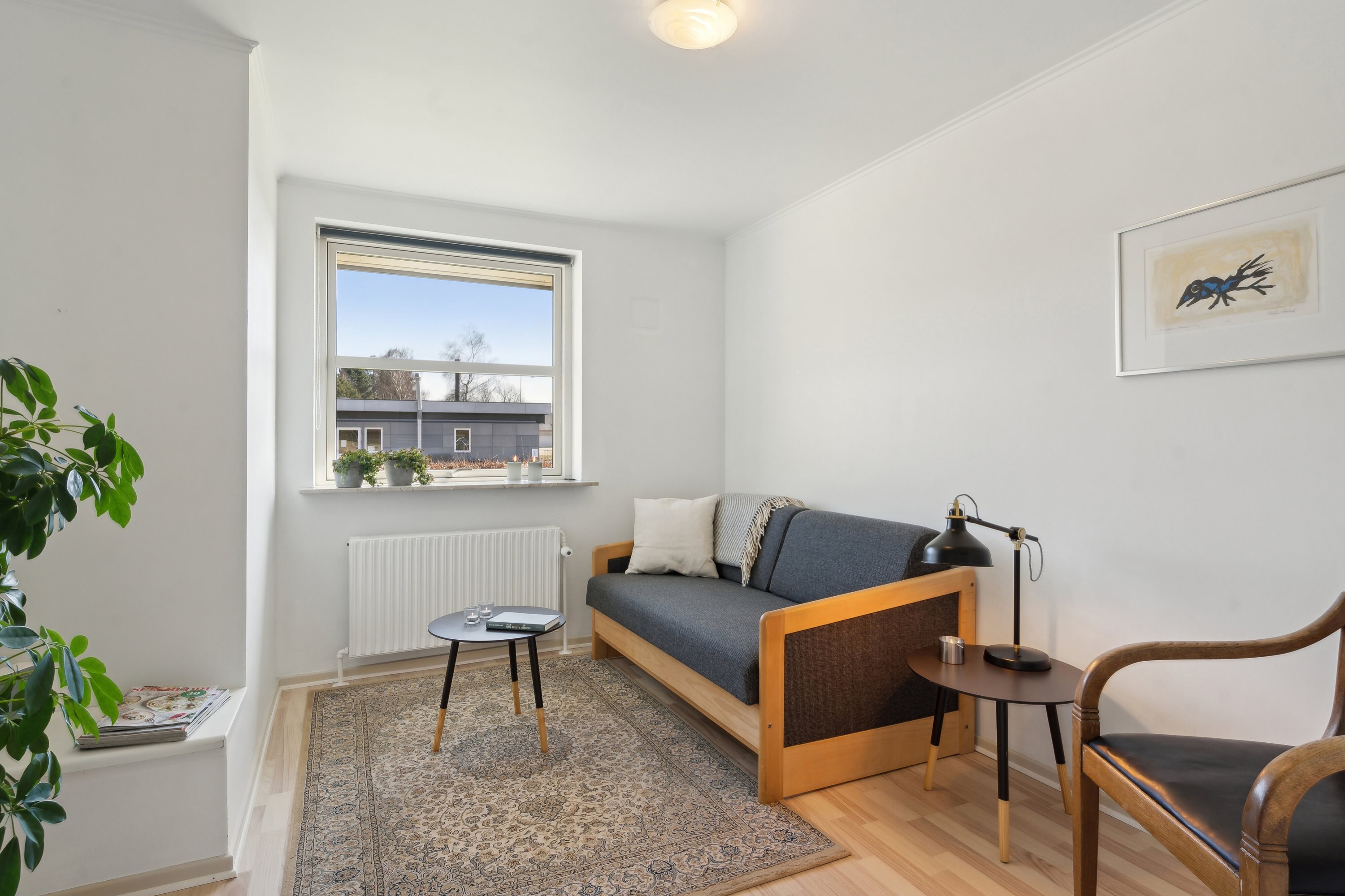 Fremhævet stue billede i fuldskærmstilstand. Billede af Trappehavevej 6, Tved, 5700 Svendborg