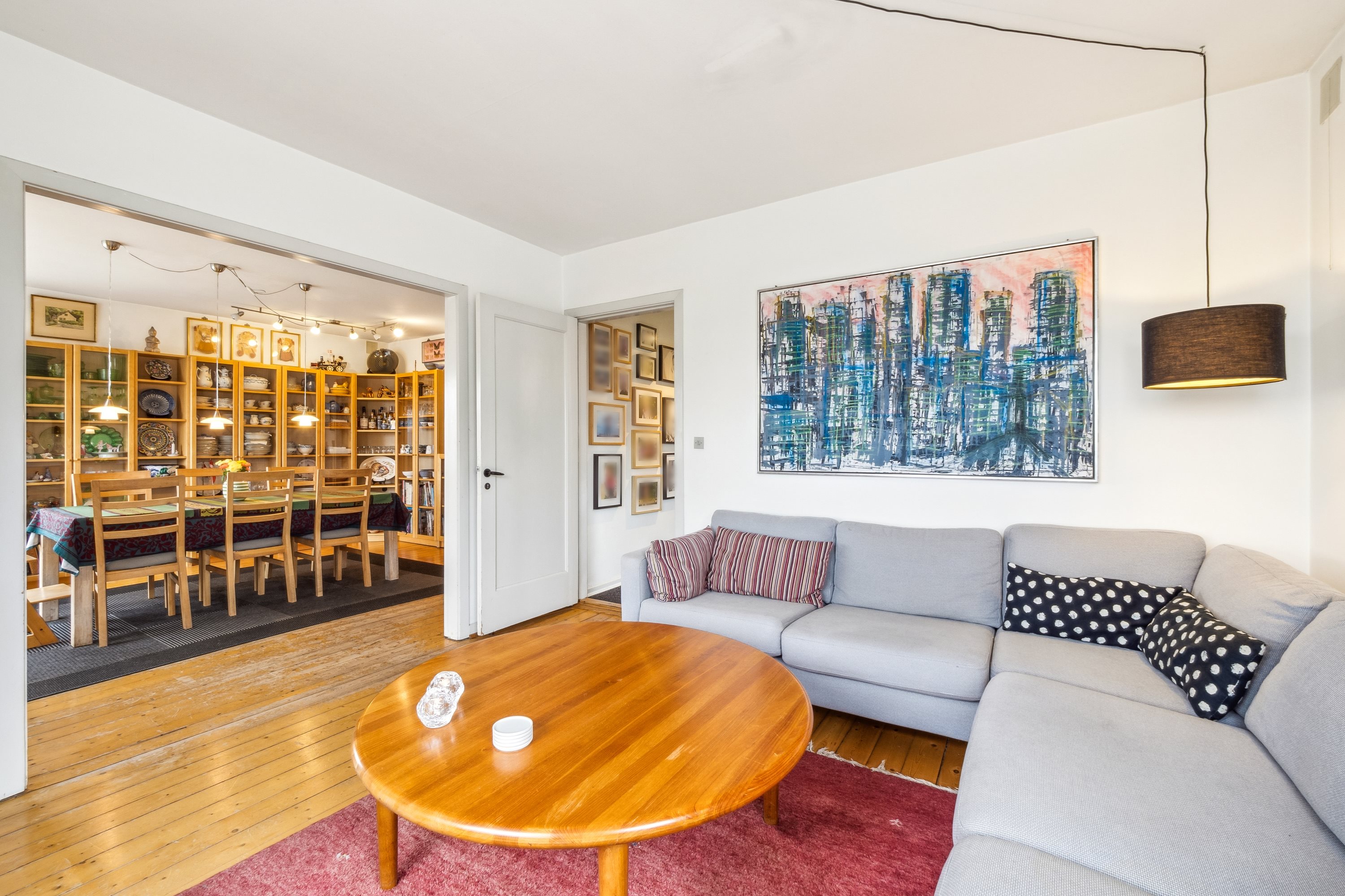 Fremhævet stue billede i fuldskærmstilstand. Billede af Nordhavnsvej 7, 7800 Skive