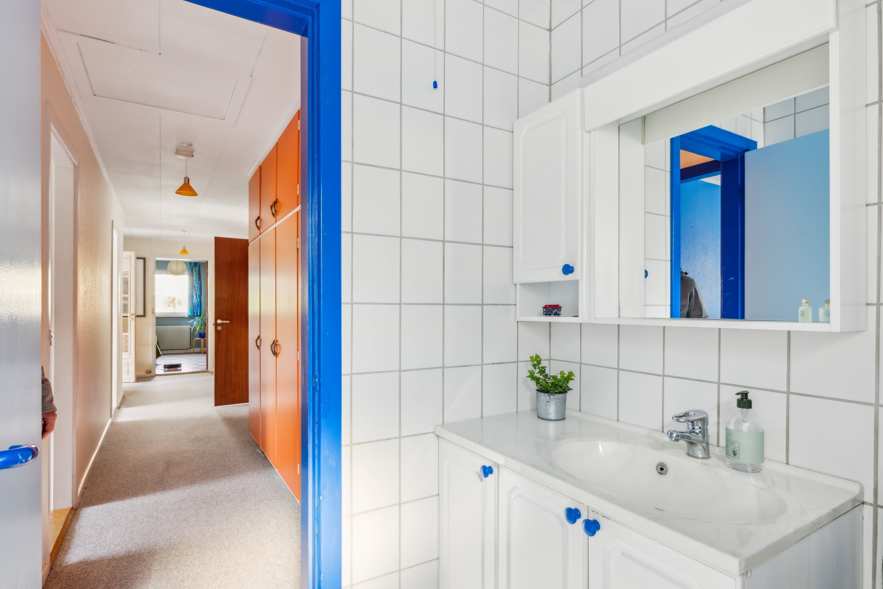 Fremhævet badeværelse billede i fuldskærmstilstand. Billede af Kærvejen 6, Fjellerup Strand, 8585 Glesborg