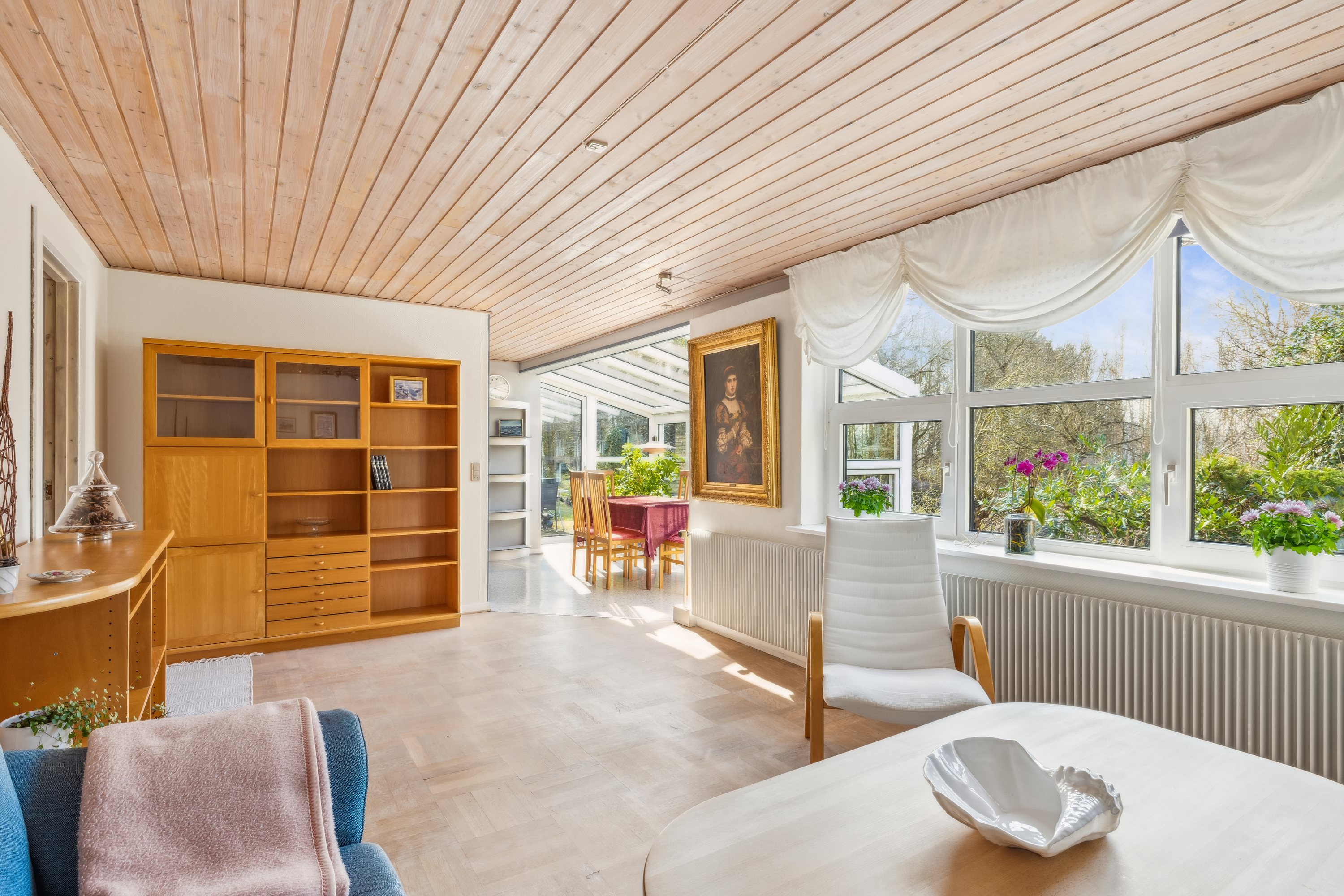 Fremhævet stue billede i fuldskærmstilstand. Billede af Kærvejen 6, Fjellerup Strand, 8585 Glesborg