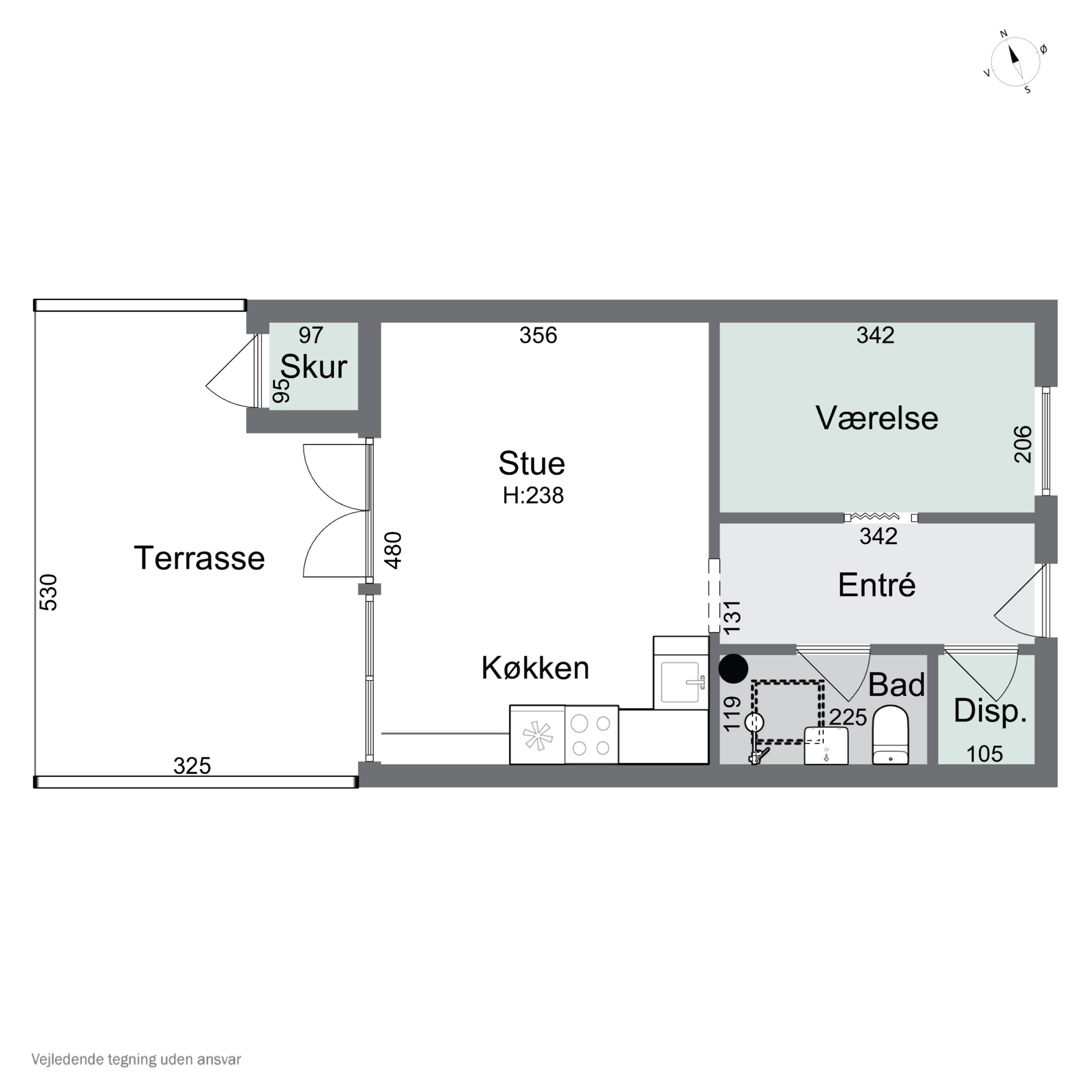 Plantegninger billede af Dageløkke Marina 6C, Dageløkke, 5953 Tranekær