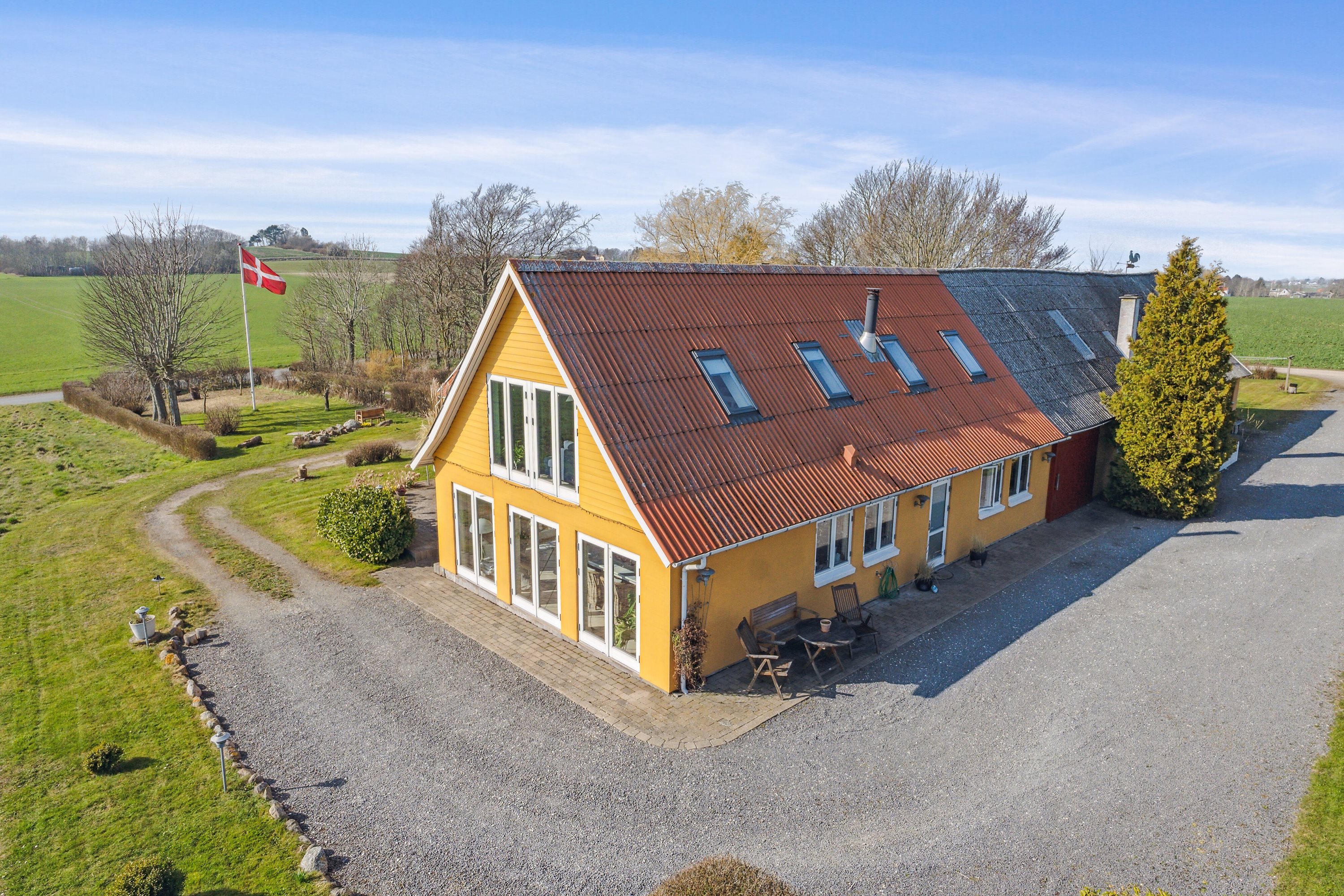 Fremhævet set fra vejen billede i fuldskærmstilstand. Billede af Drøsselbjergvej 45, Drøsselbjerg, 4200 Slagelse