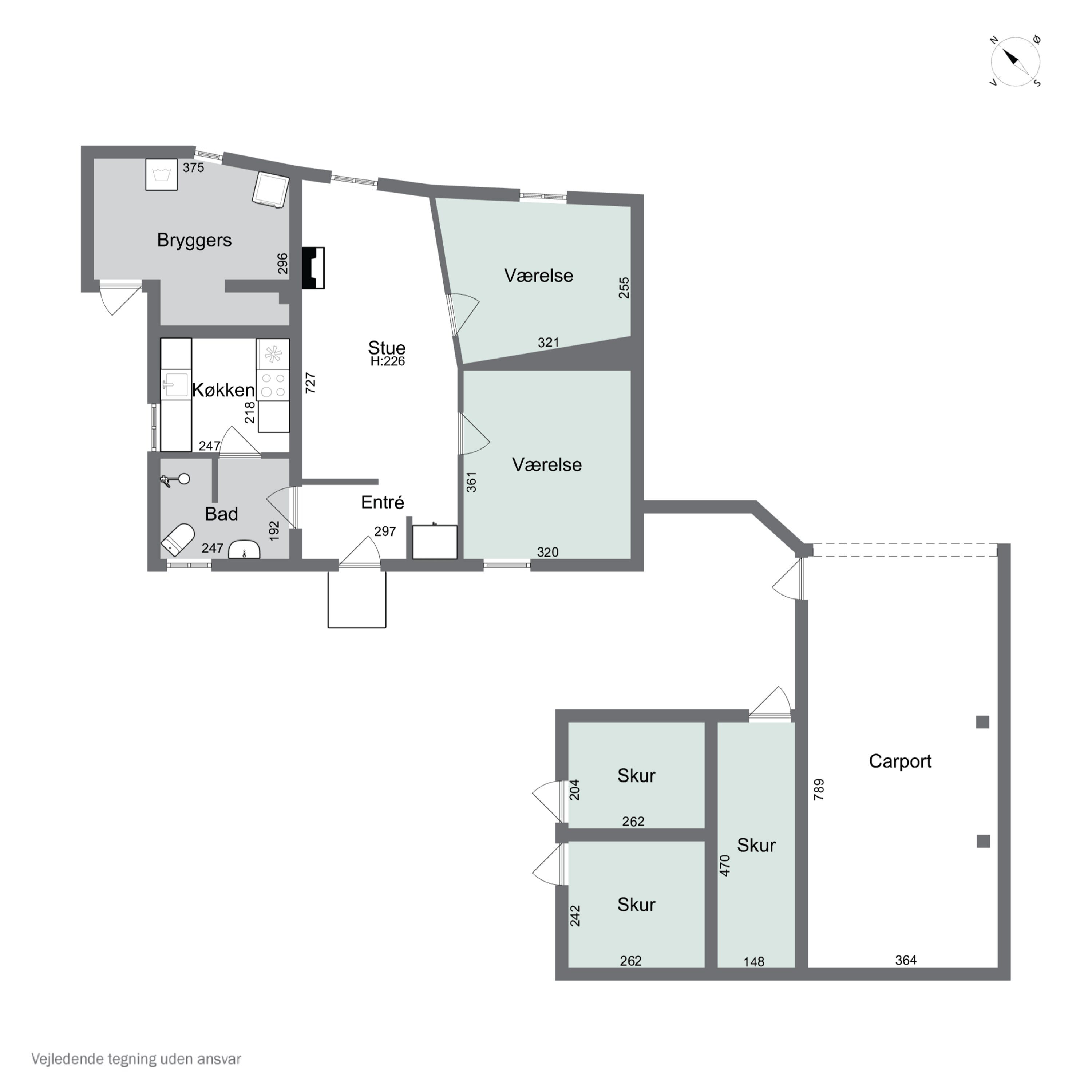 Plantegninger billede af Grønvej 20, 4700 Næstved