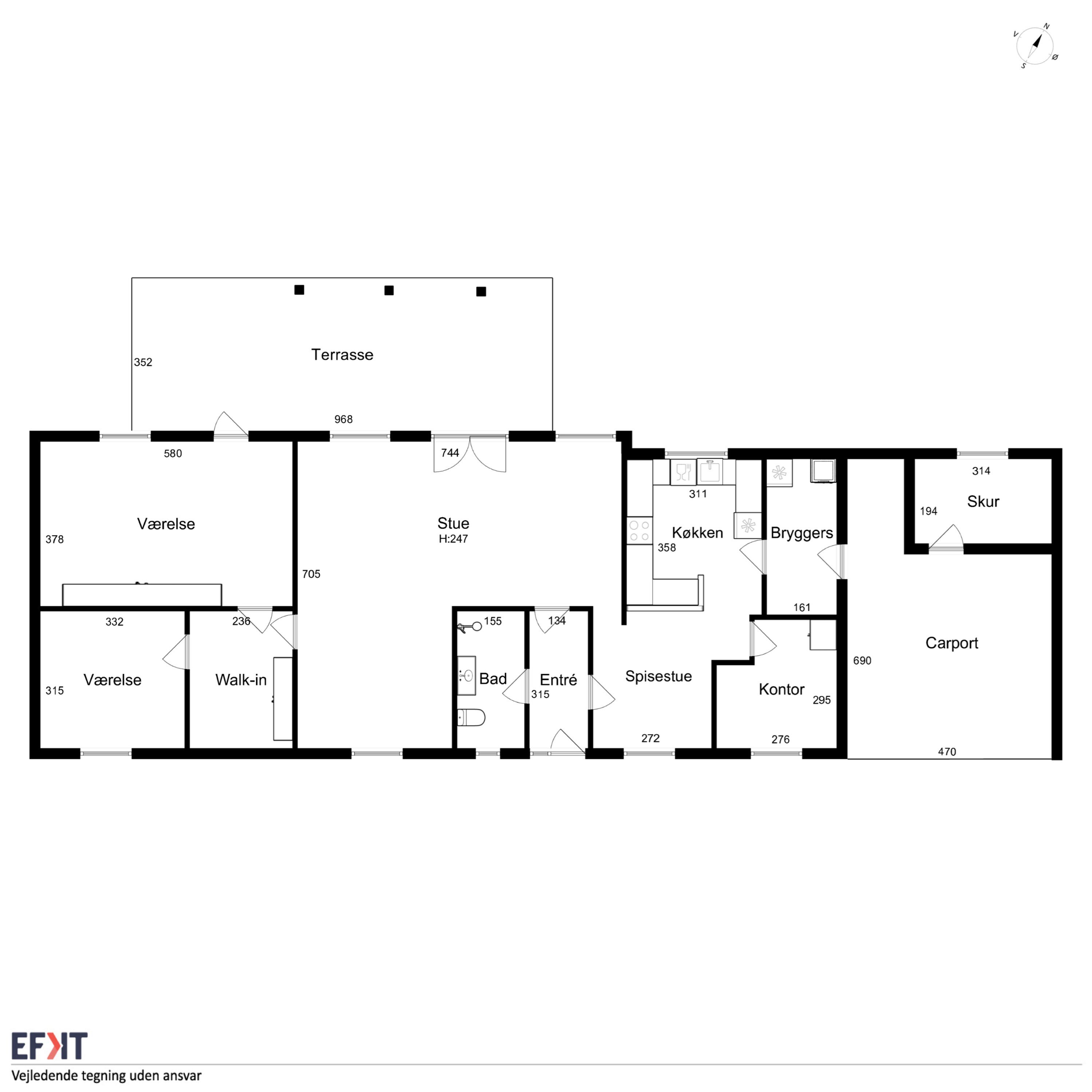 Plantegninger billede af Pilehaven 10, Tryggelev, 5932 Humble