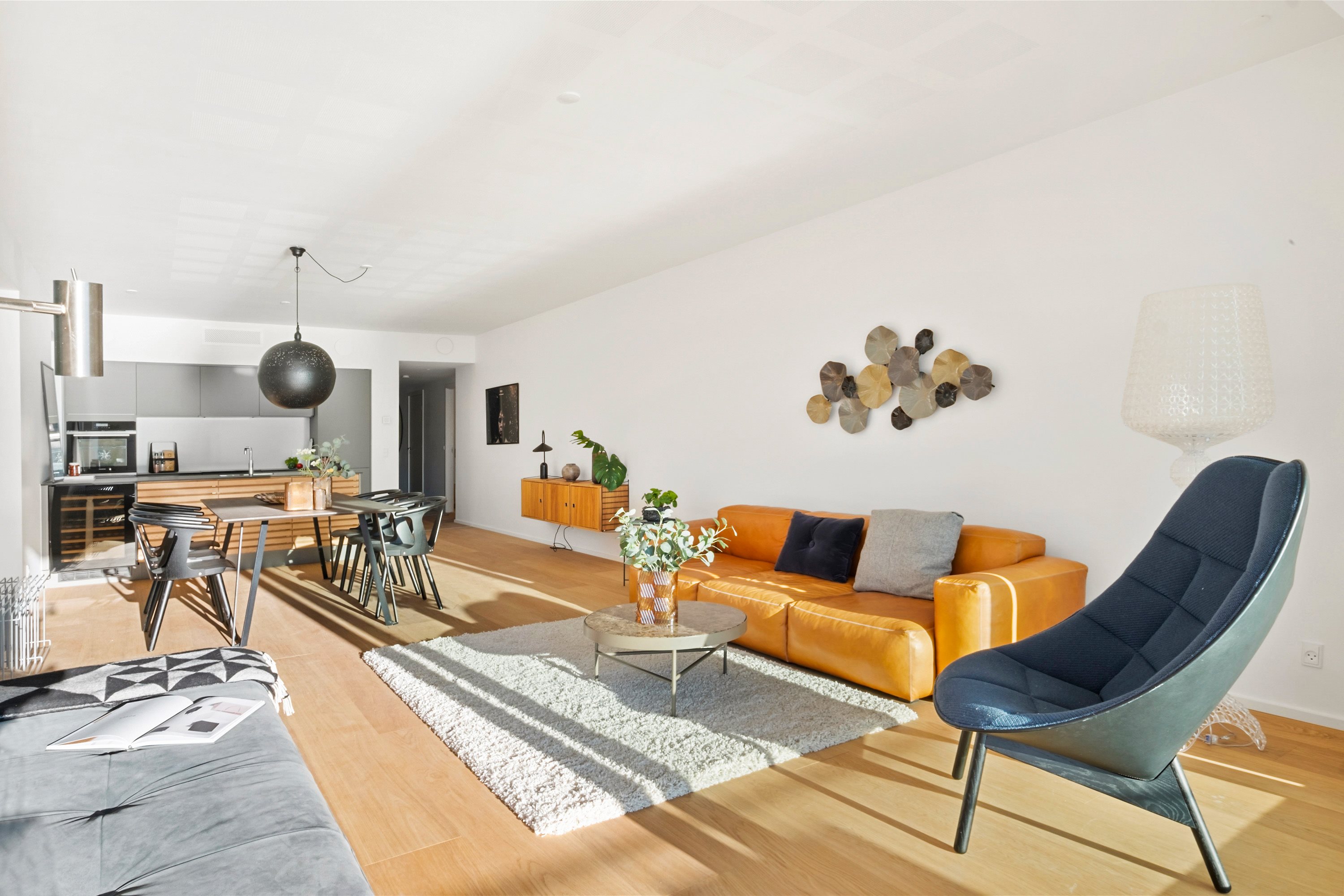 Fremhævet stue billede i fuldskærmstilstand. Billede af Stigsborg Brygge 161, 4. th., 9400 Nørresundby