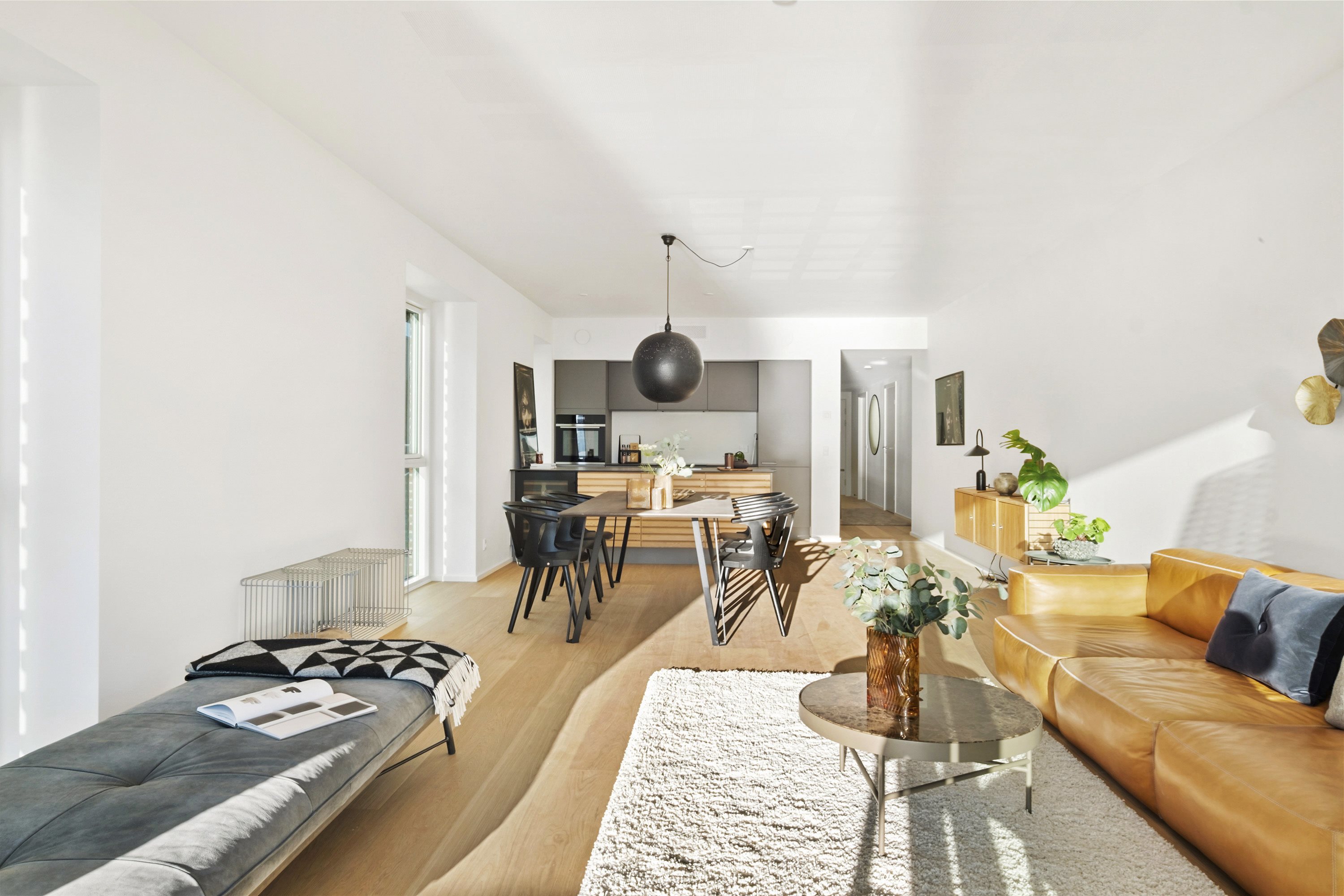 Fremhævet stue billede i fuldskærmstilstand. Billede af Stigsborg Brygge 161, 4. th., 9400 Nørresundby