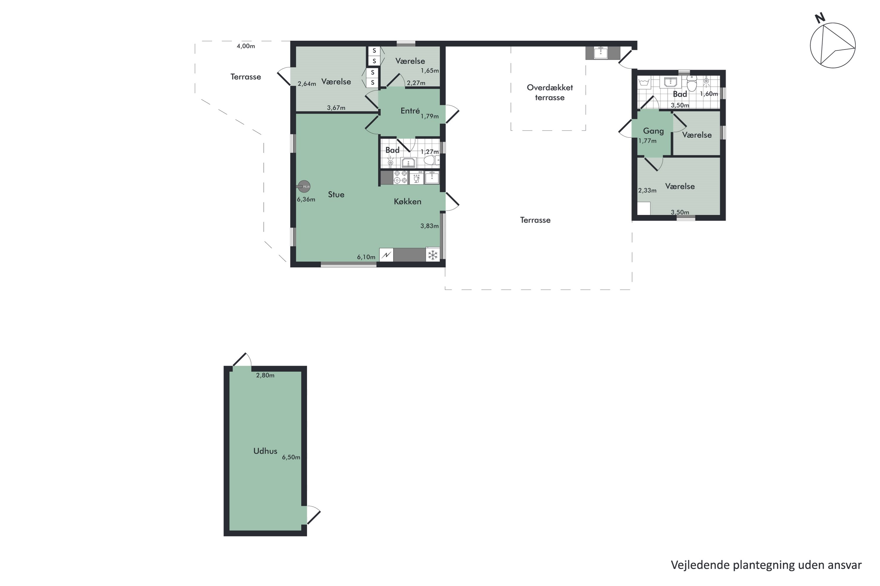 Plantegninger billede af Lamavej 10, Mikkelmark, 9370 Hals