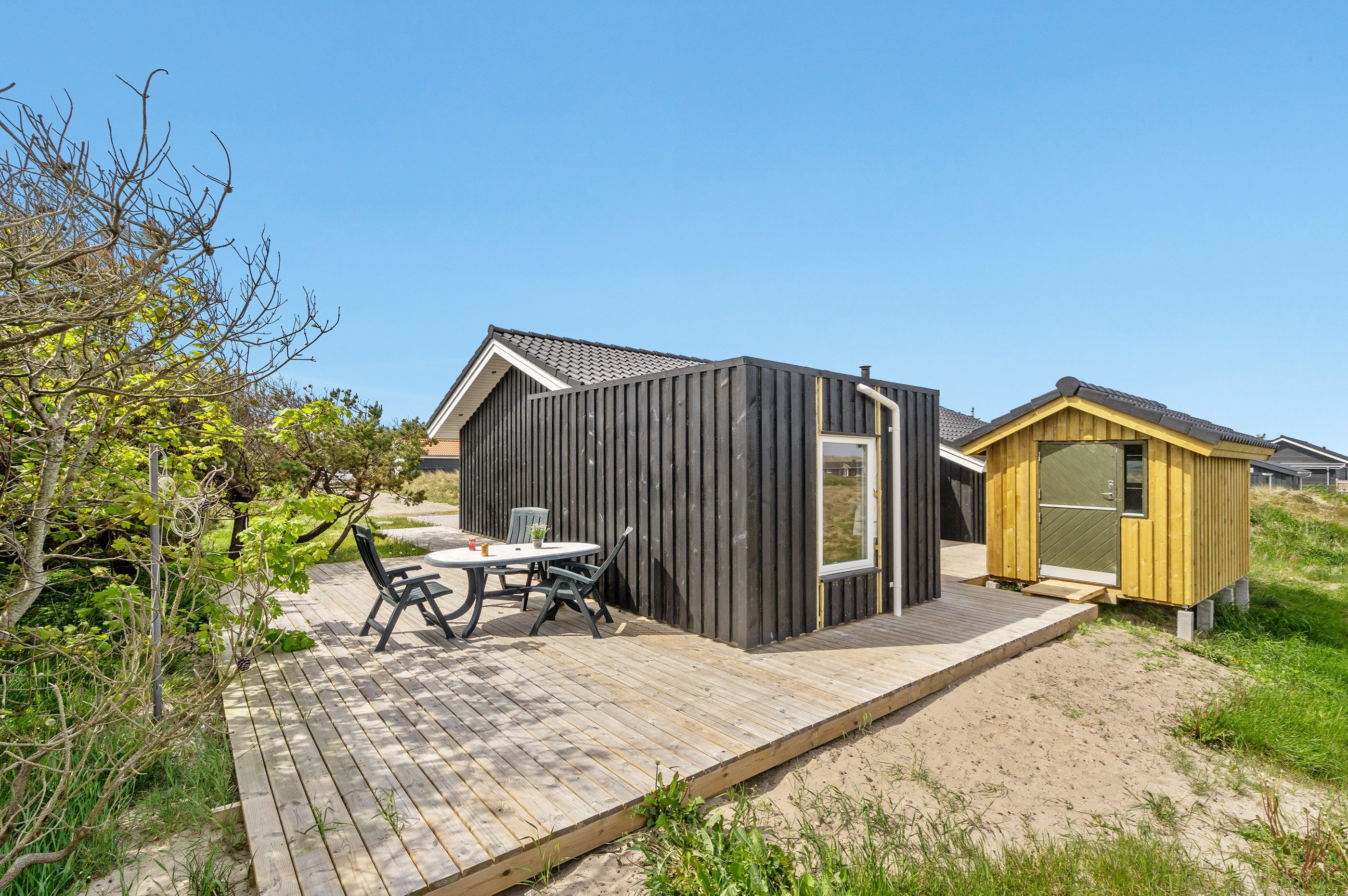 Fremhævet udendørs billede i fuldskærmstilstand. Billede af Møllebakken 26, Klitmøller, 7700 Thisted