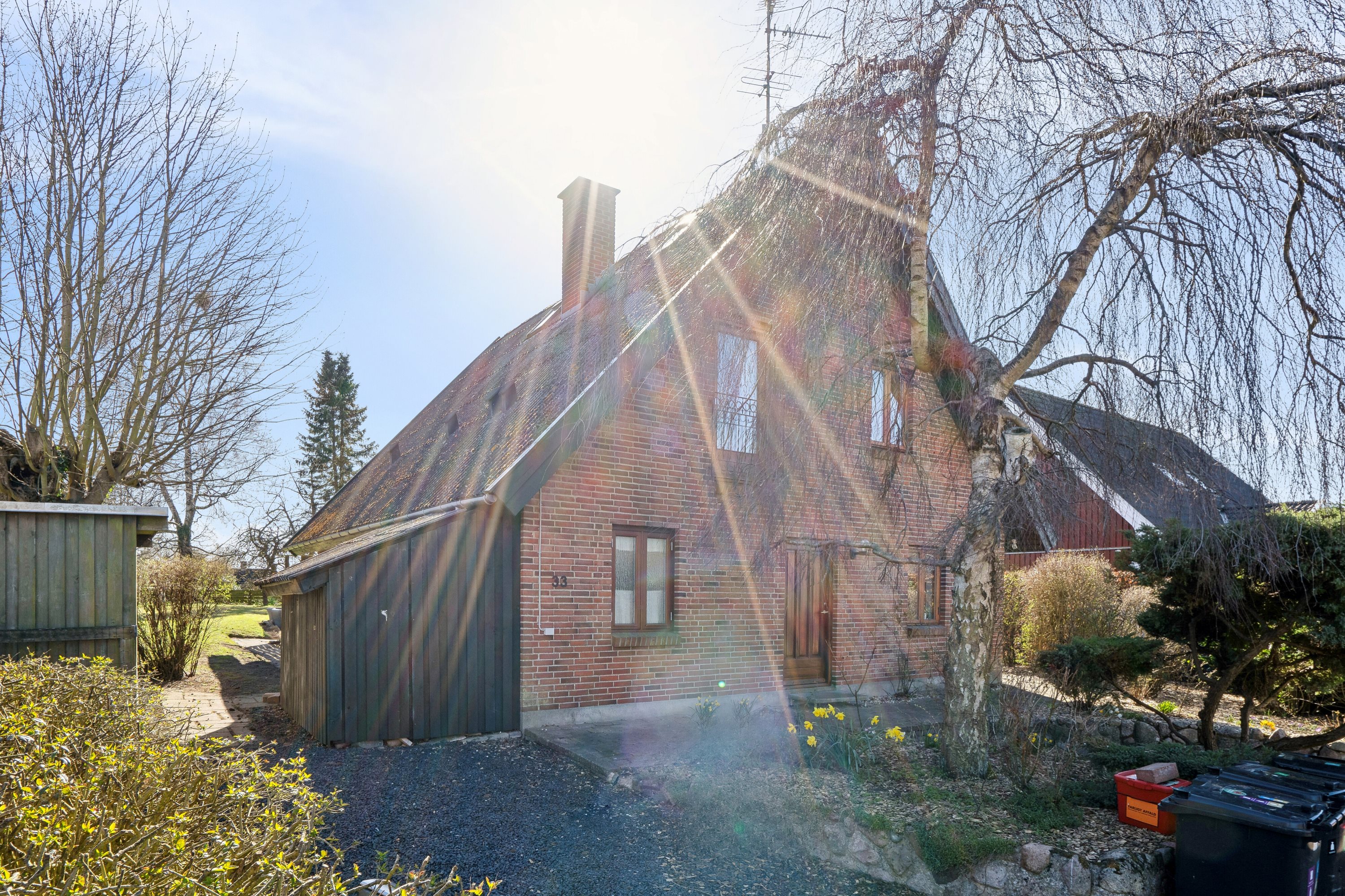 Fremhævet set fra vejen billede i fuldskærmstilstand. Billede af Terslev Møllevej 33, 4690 Haslev