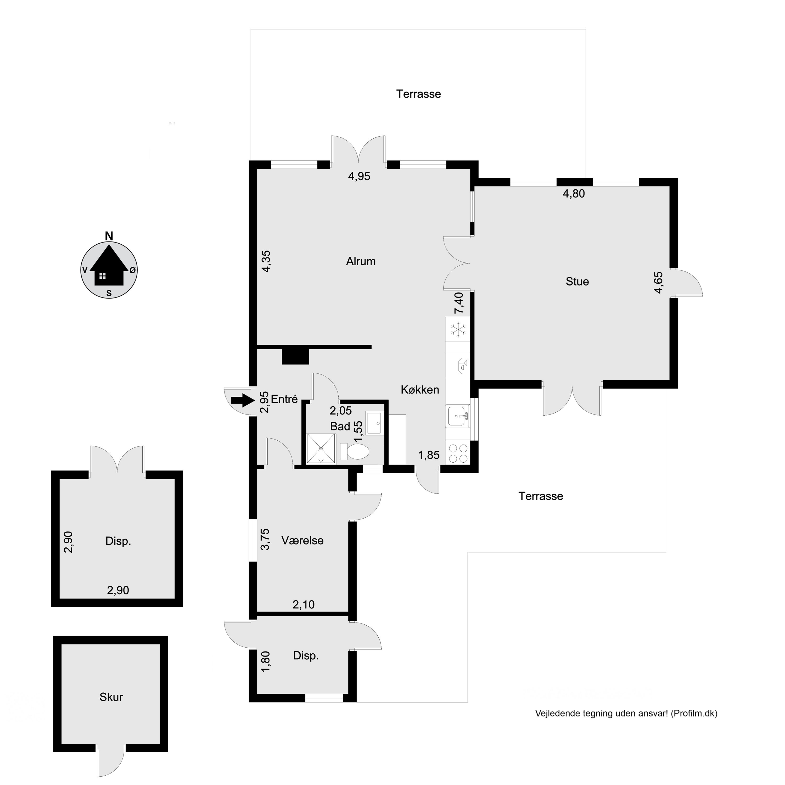 Plantegninger billede af Udsholt Strandvej 31, 3250 Gilleleje