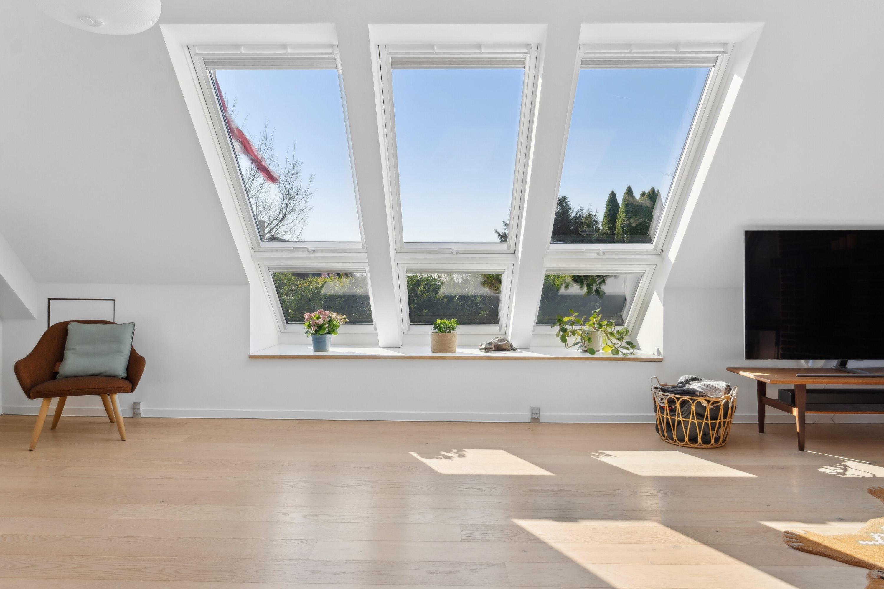 Fremhævet stue billede i fuldskærmstilstand. Billede af Stenbukken 16, 5700 Svendborg