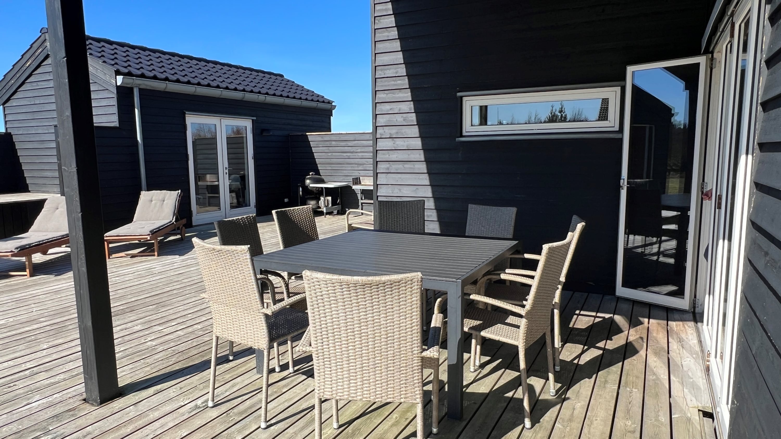 Fremhævet terrasse billede i fuldskærmstilstand. Billede af Kronvildtvej 168, Krogen, 9460 Brovst