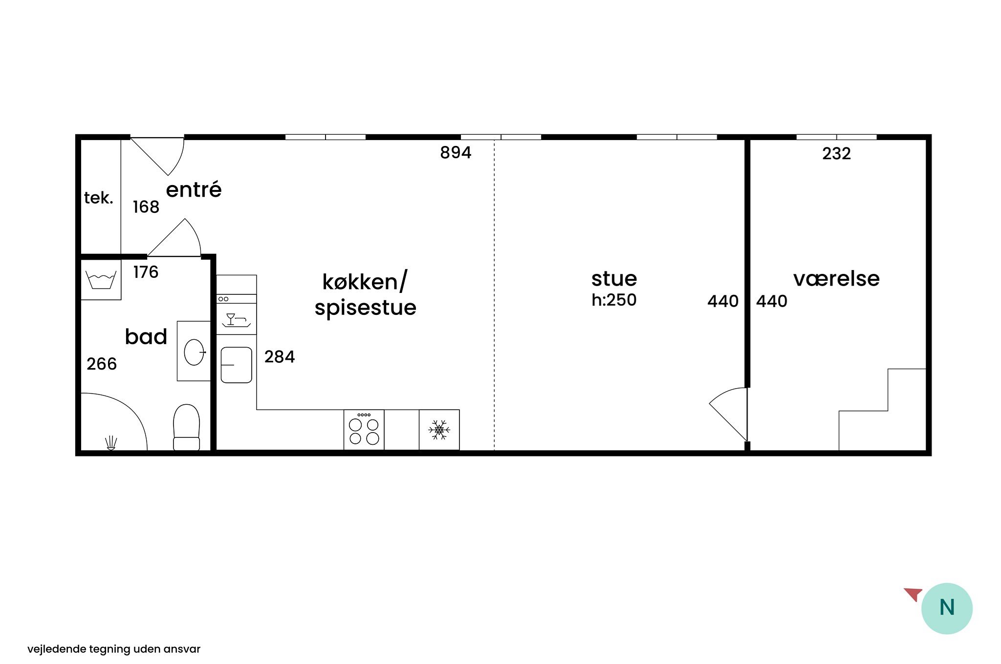 Plantegninger billede af Sudergade 3C, 3000 Helsingør