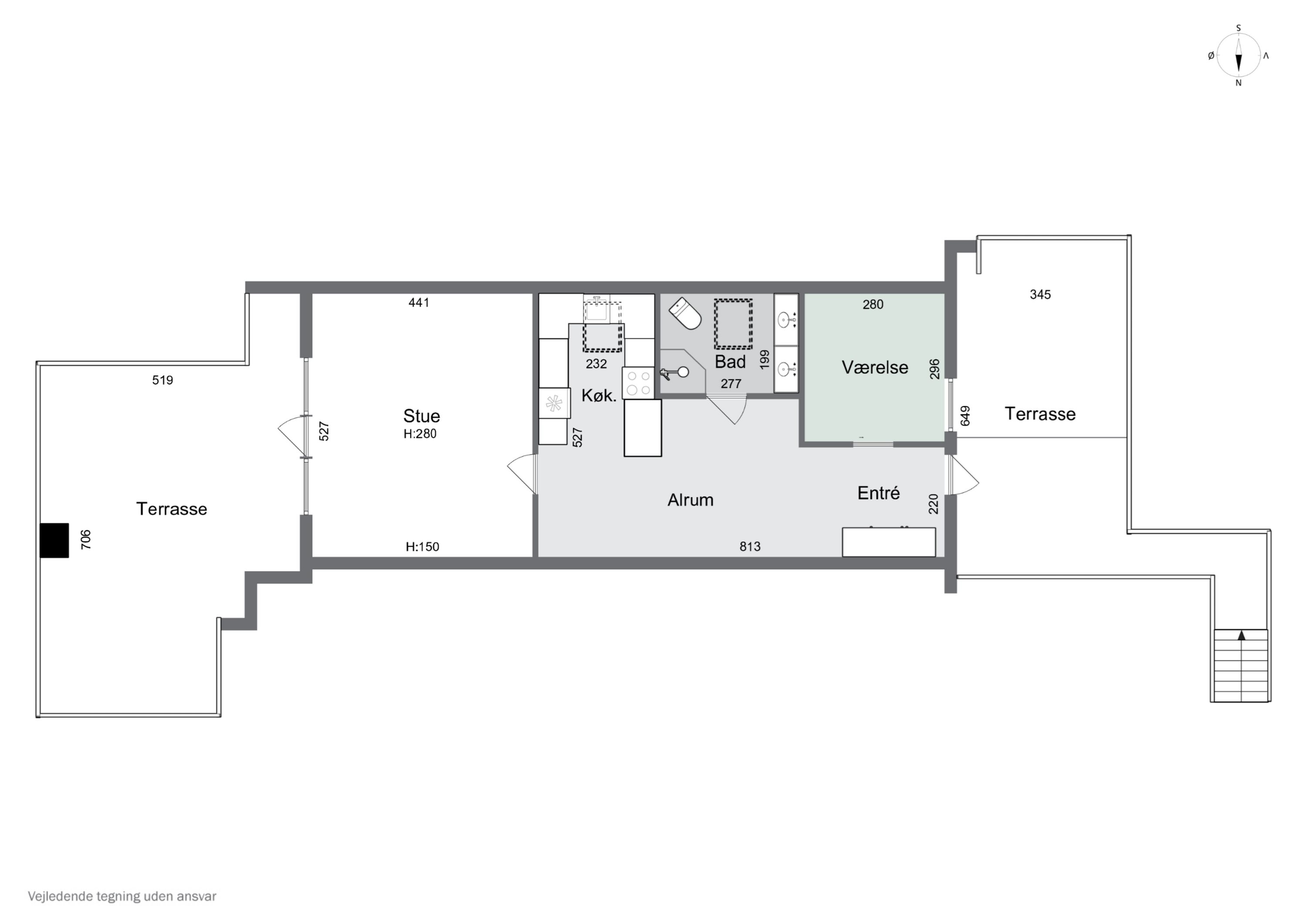 Plantegninger billede af Lille Kregmevej 10A, 1., Kregme, 3300 Frederiksværk
