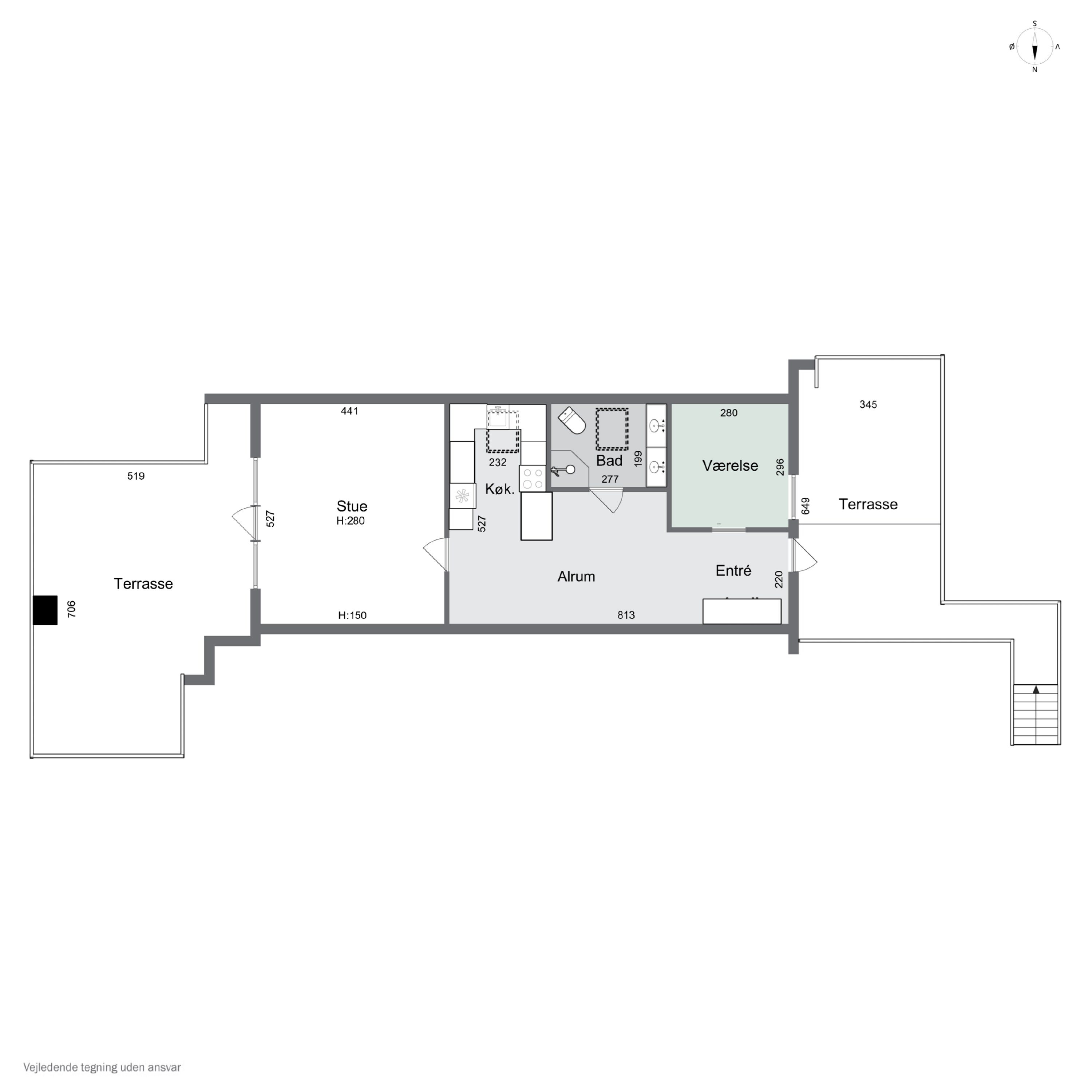 Plantegninger billede af Lille Kregmevej 10A, 1., Kregme, 3300 Frederiksværk