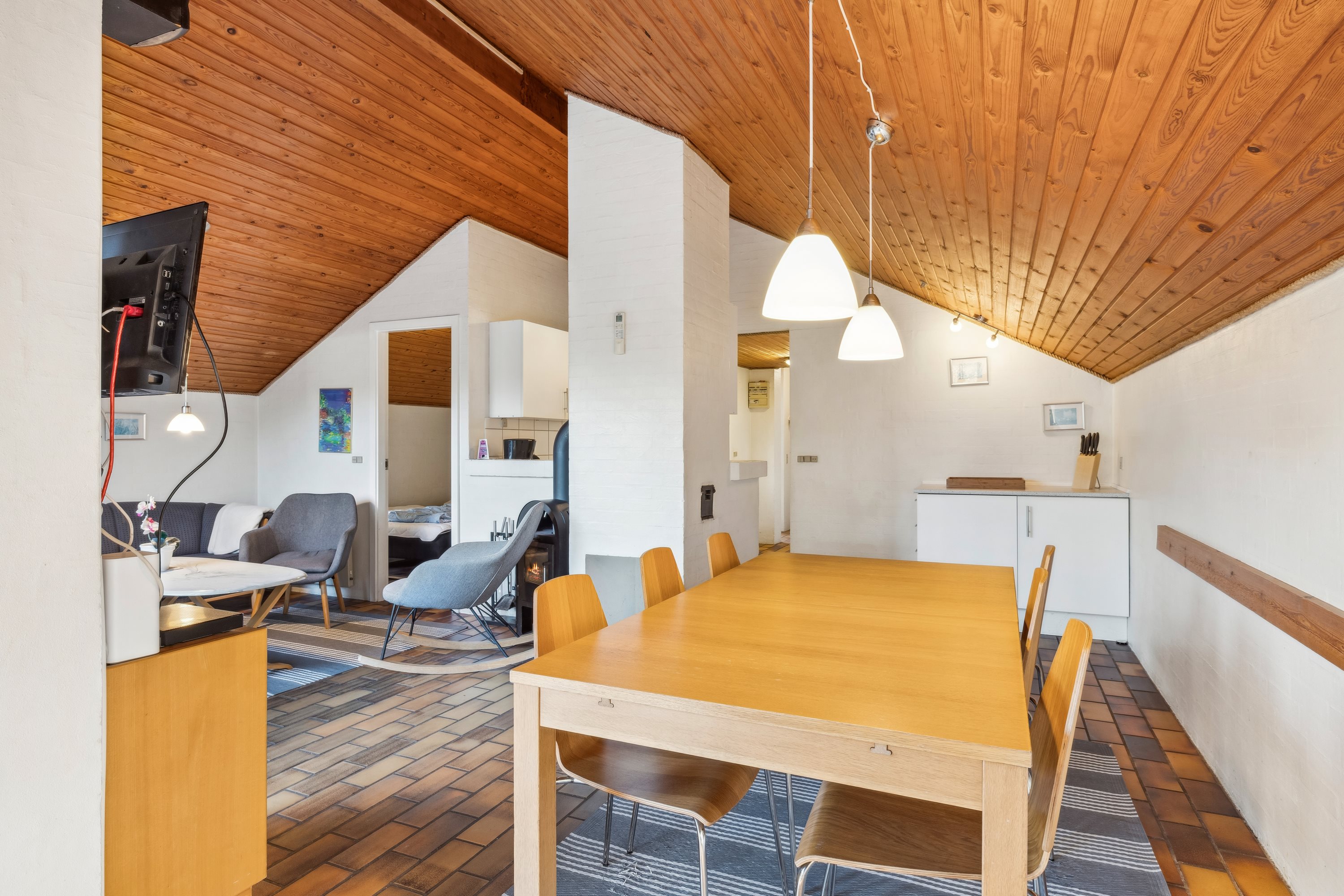 Fremhævet stue billede i fuldskærmstilstand. Billede af Triersvej 46, Fjellerup Strand, 8585 Glesborg