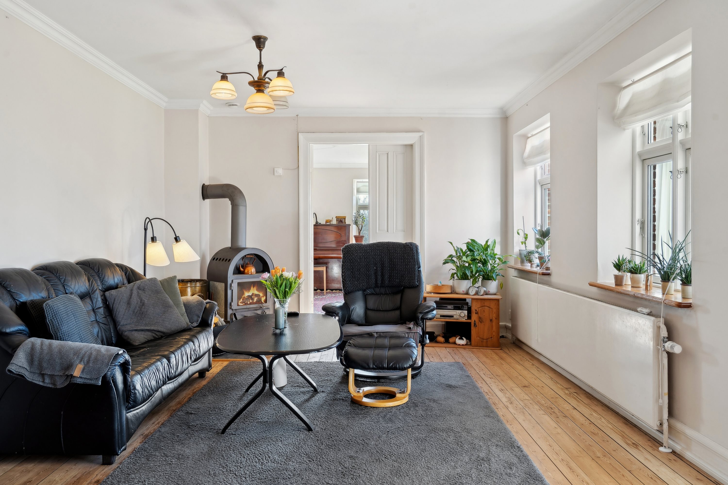 Fremhævet stue billede i fuldskærmstilstand. Billede af Ullerupvænget 24, 5471 Søndersø