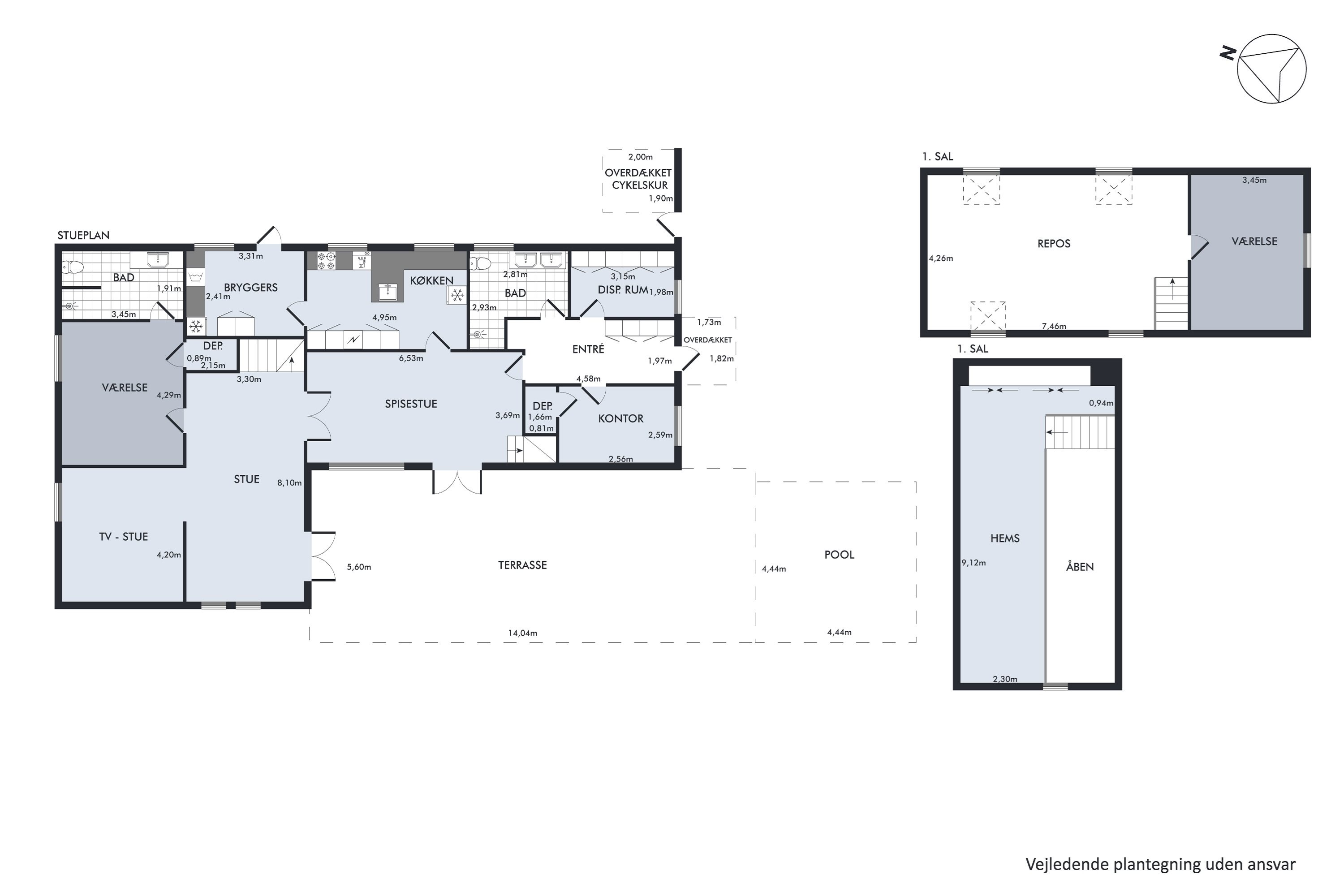 Plantegninger billede af Hyttebovej 10, 2660 Brøndby Strand