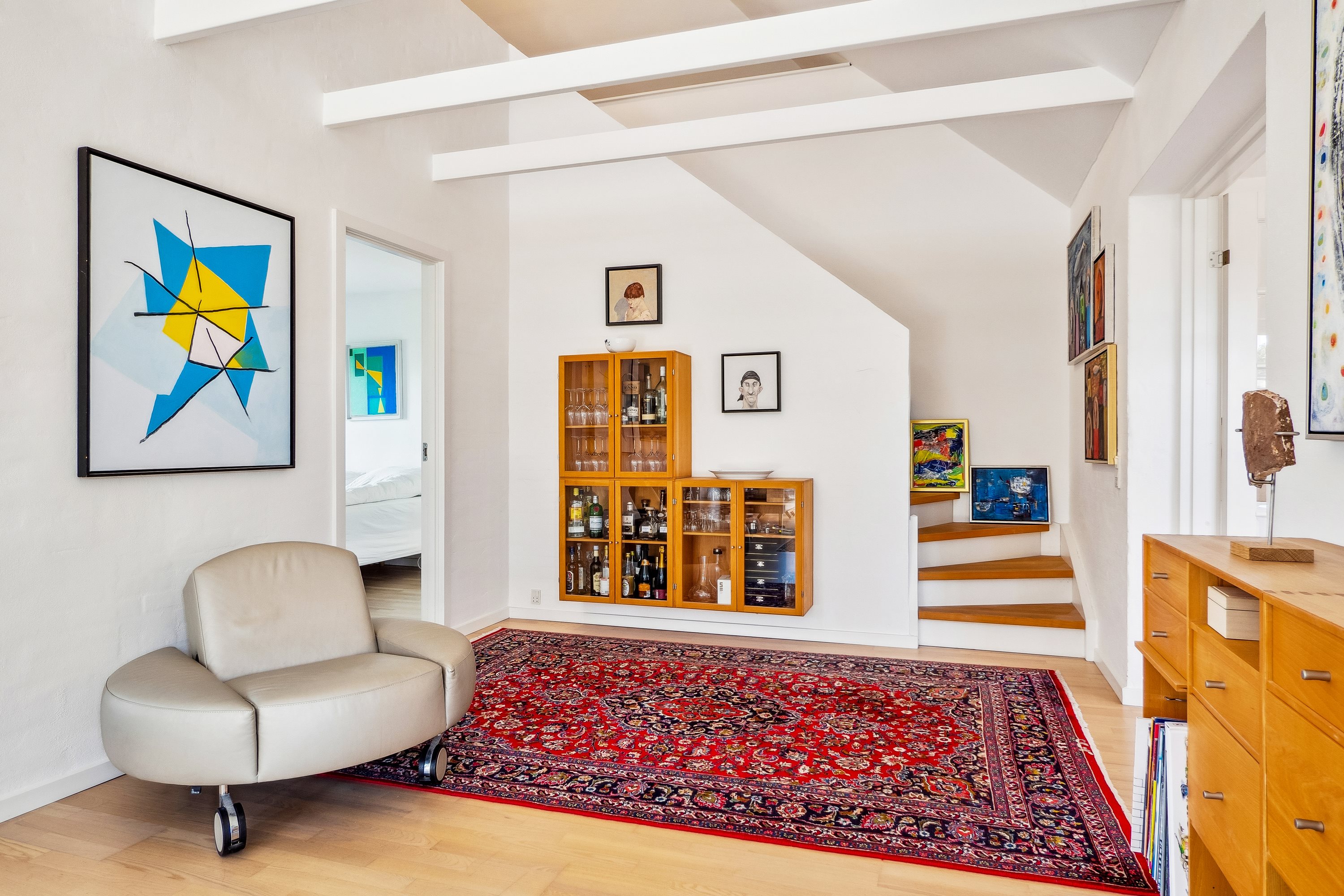 Fremhævet stue billede i fuldskærmstilstand. Billede af Hyttebovej 10, 2660 Brøndby Strand