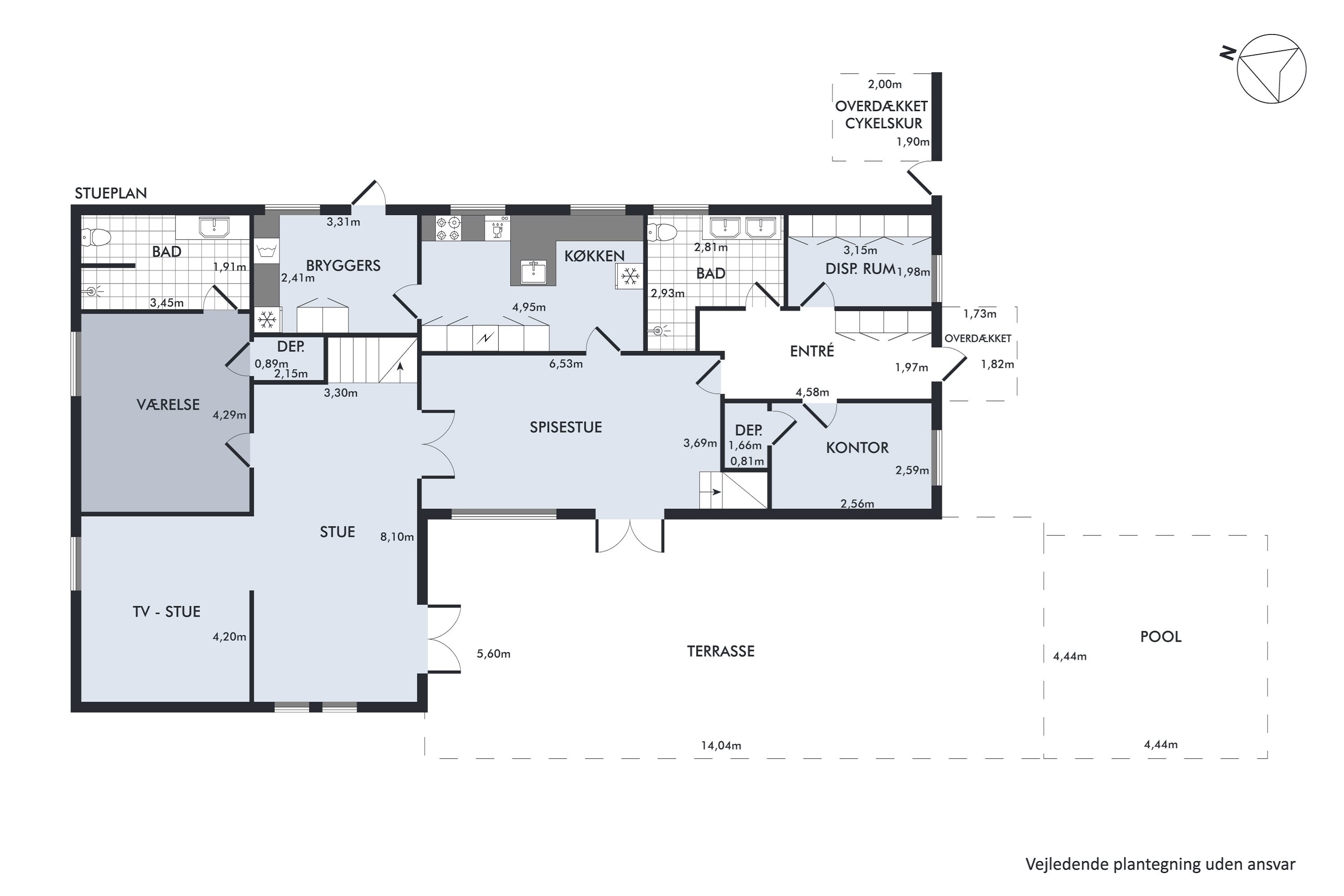 Plantegninger billede af Hyttebovej 10, 2660 Brøndby Strand