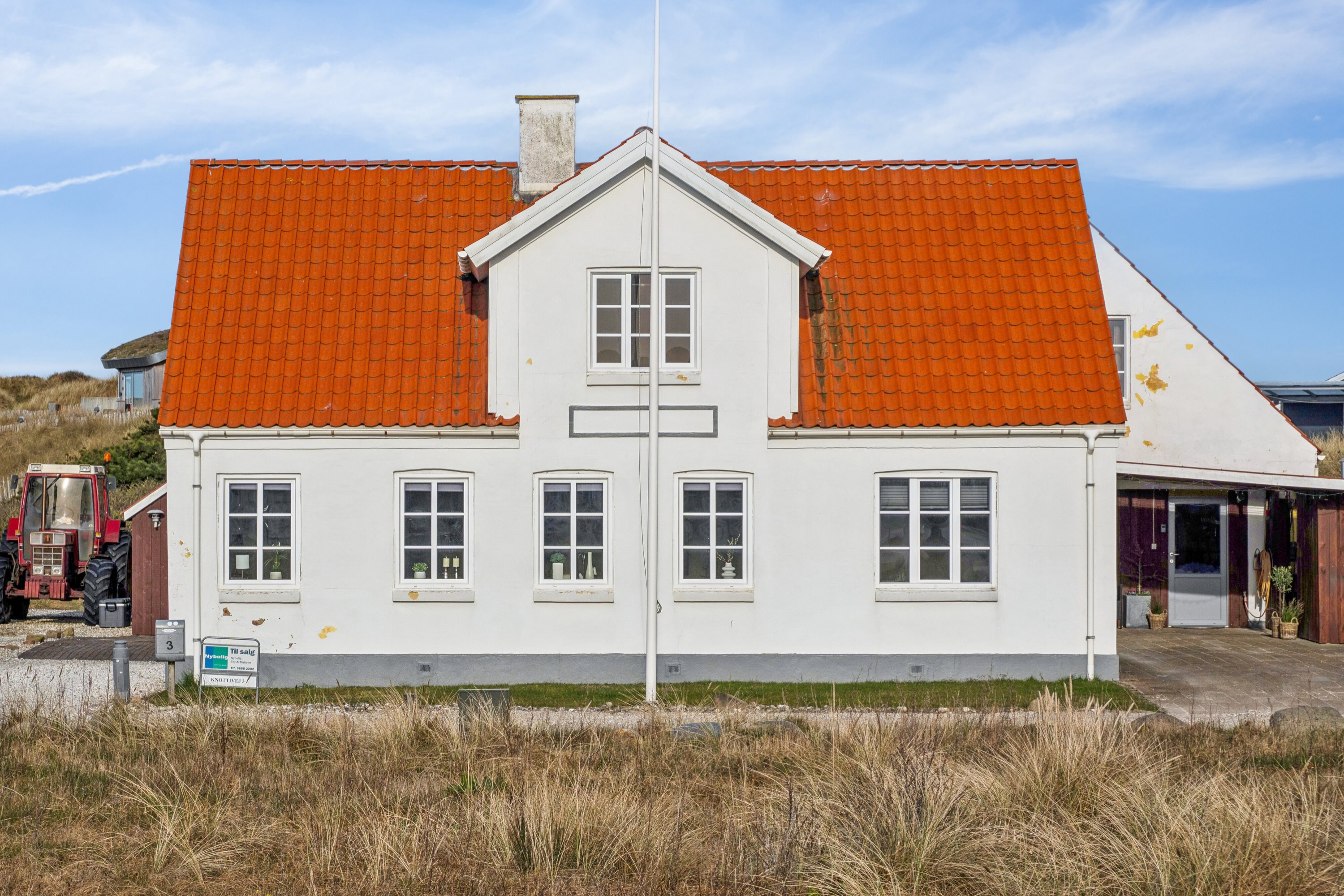 Fremhævet set fra vejen billede i fuldskærmstilstand. Billede af Knottivej 3, Vorupør, 7700 Thisted