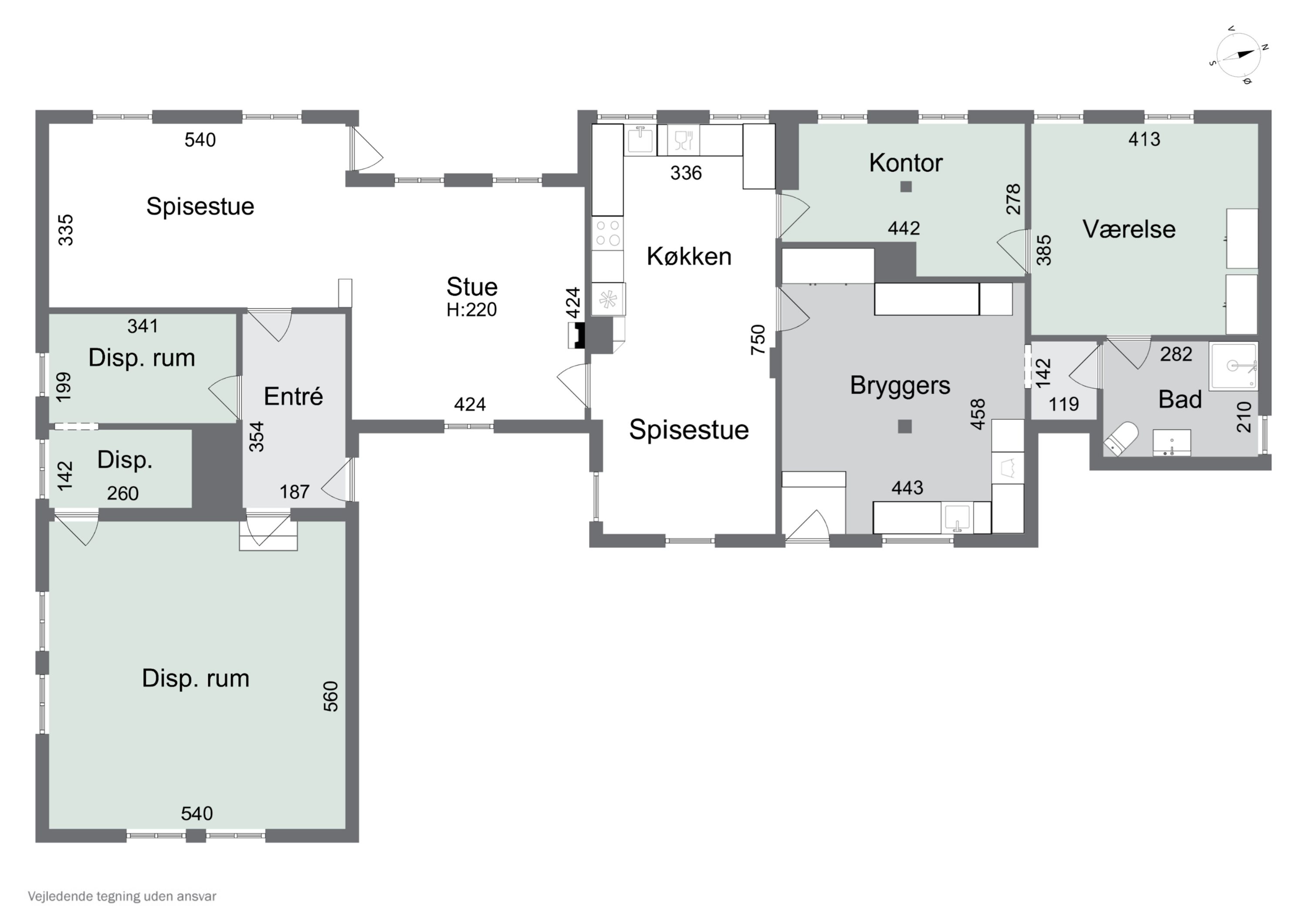 Plantegninger billede af Doveroddevej 3, Dover, 7760 Hurup Thy