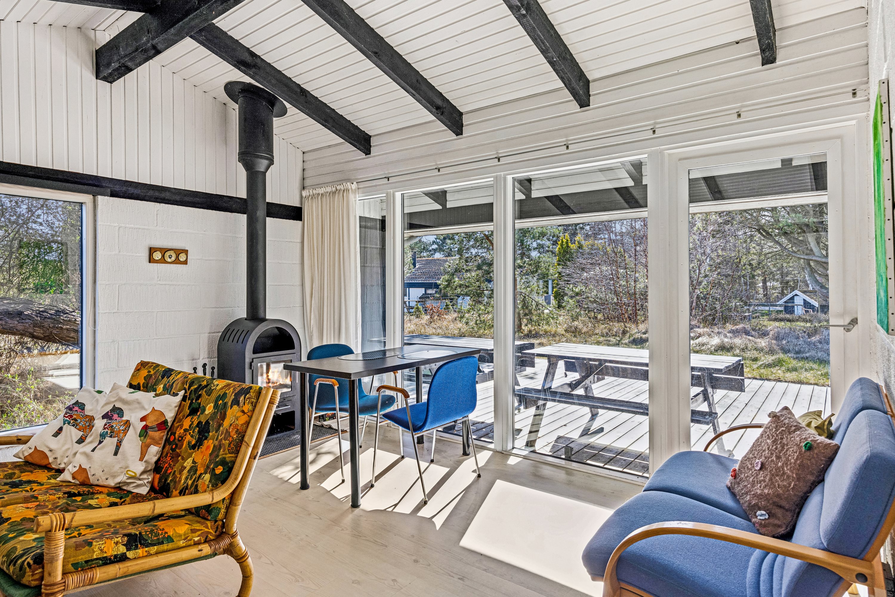 Fremhævet udestue billede i fuldskærmstilstand. Billede af Øreflippen 42, Øer Strand, 8400 Ebeltoft