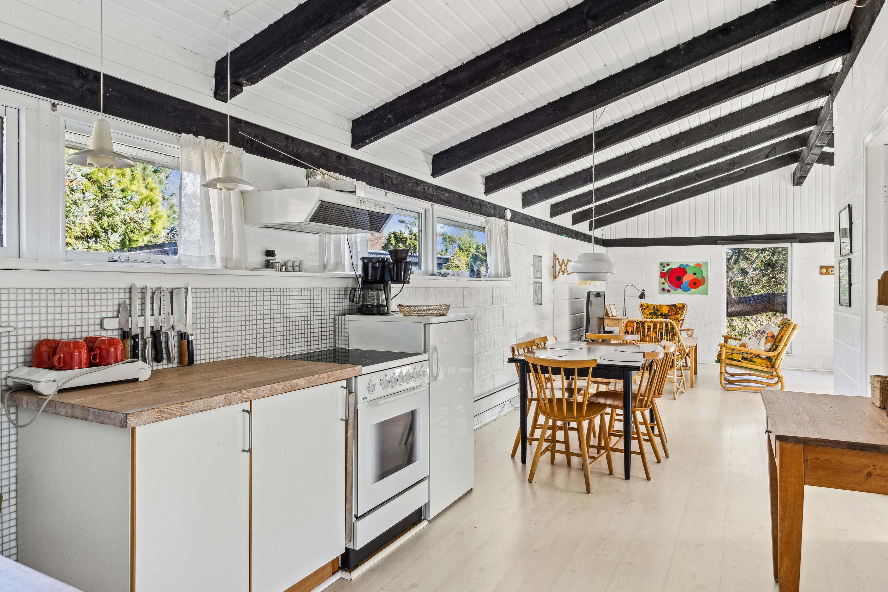 Fremhævet køkken billede i fuldskærmstilstand. Billede af Øreflippen 42, Øer Strand, 8400 Ebeltoft