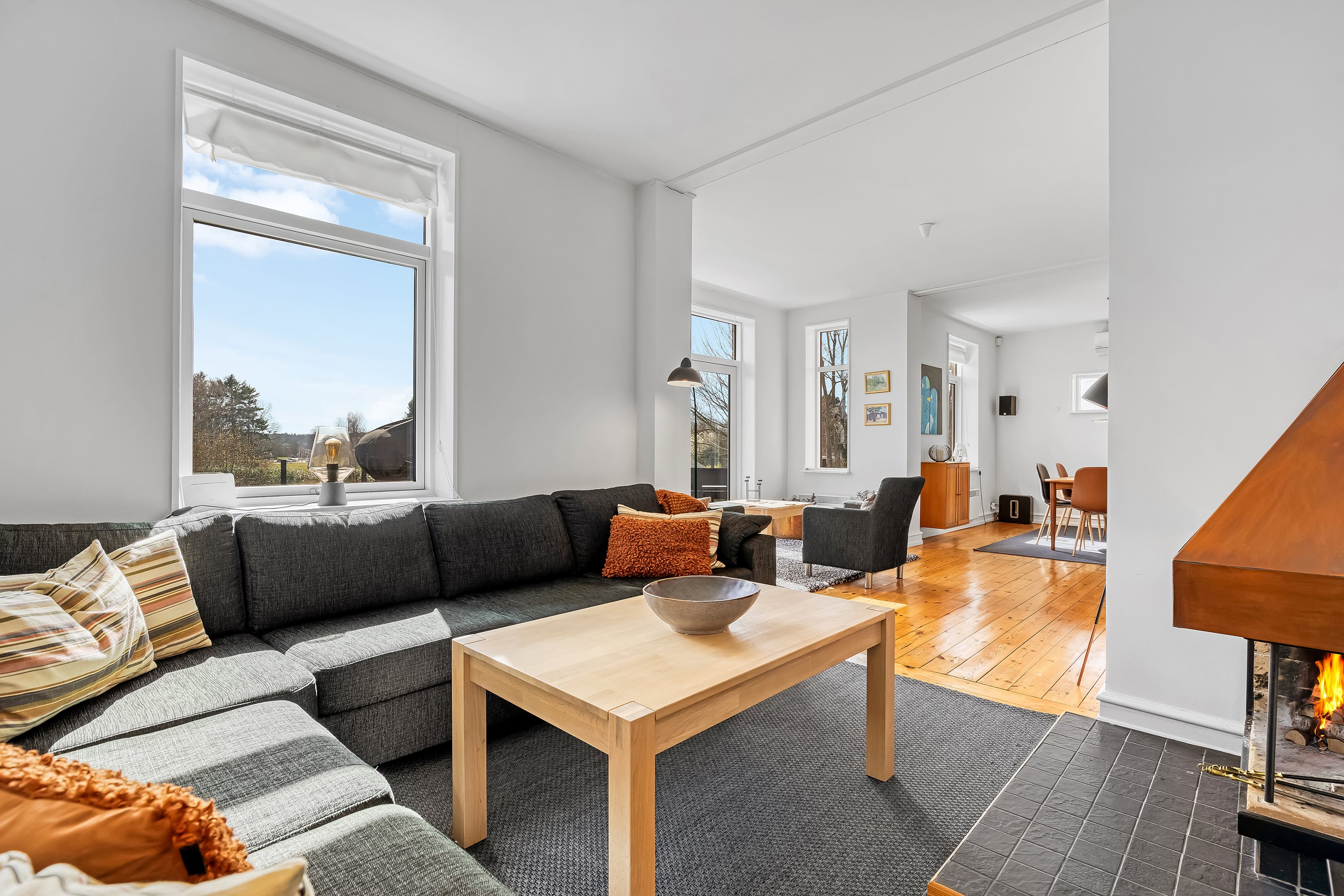 Fremhævet stue billede i fuldskærmstilstand. Billede af Godhavnsvej 5, 3220 Tisvildeleje