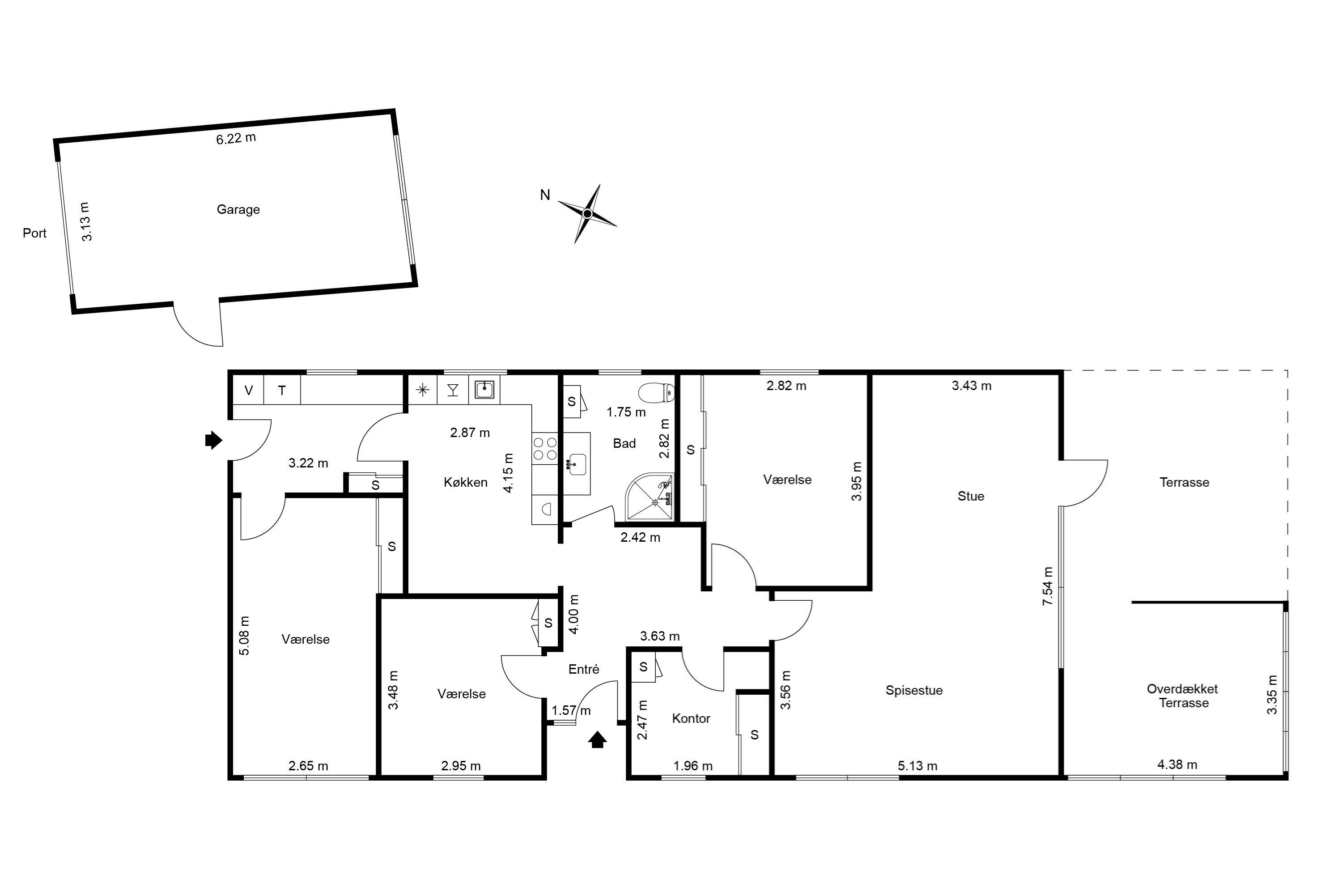 Plantegninger billede af Grundtvigsvej 12, Elling, 9900 Frederikshavn