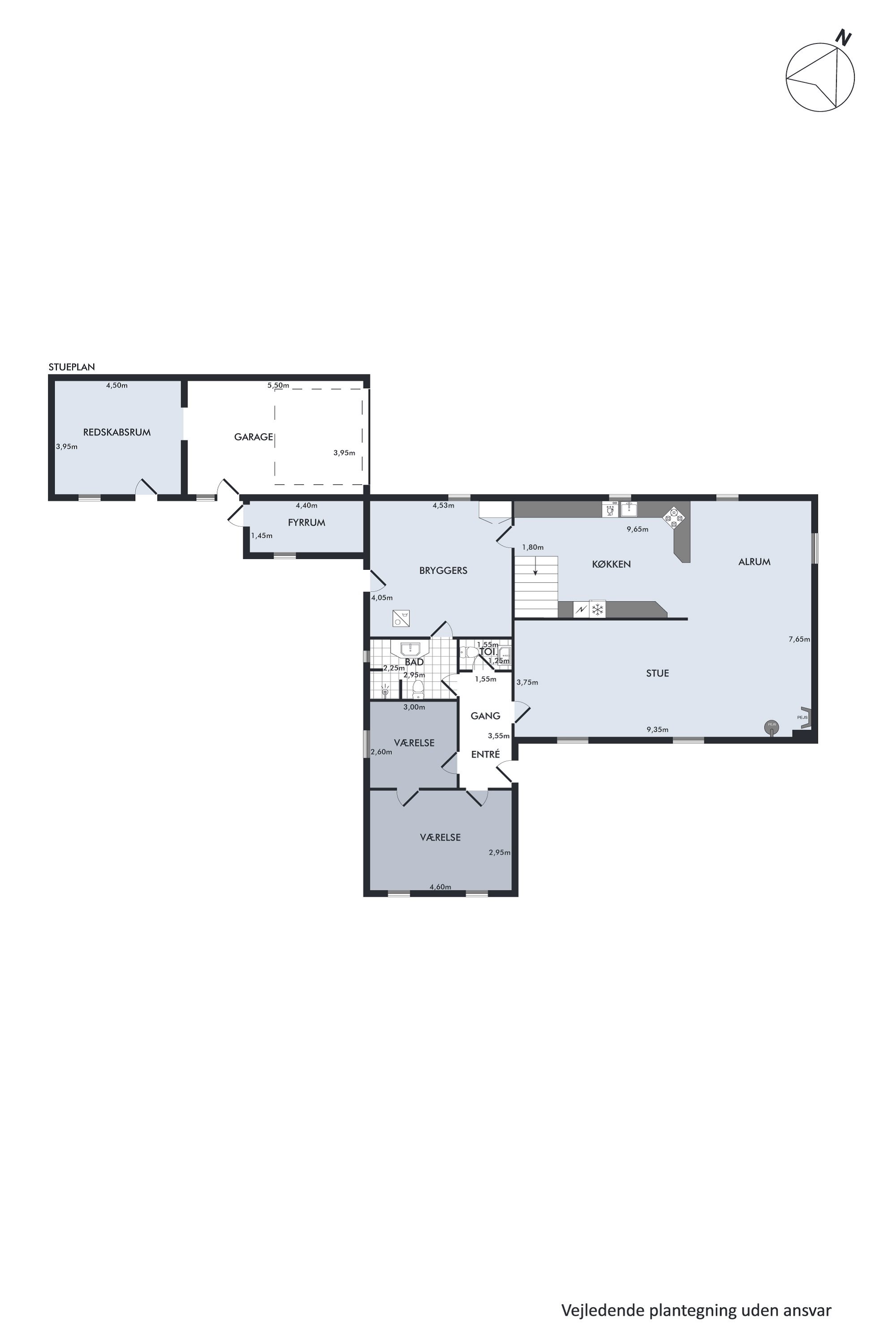 Plantegninger billede af Nymarksvej 21, Kvorning, 8830 Tjele