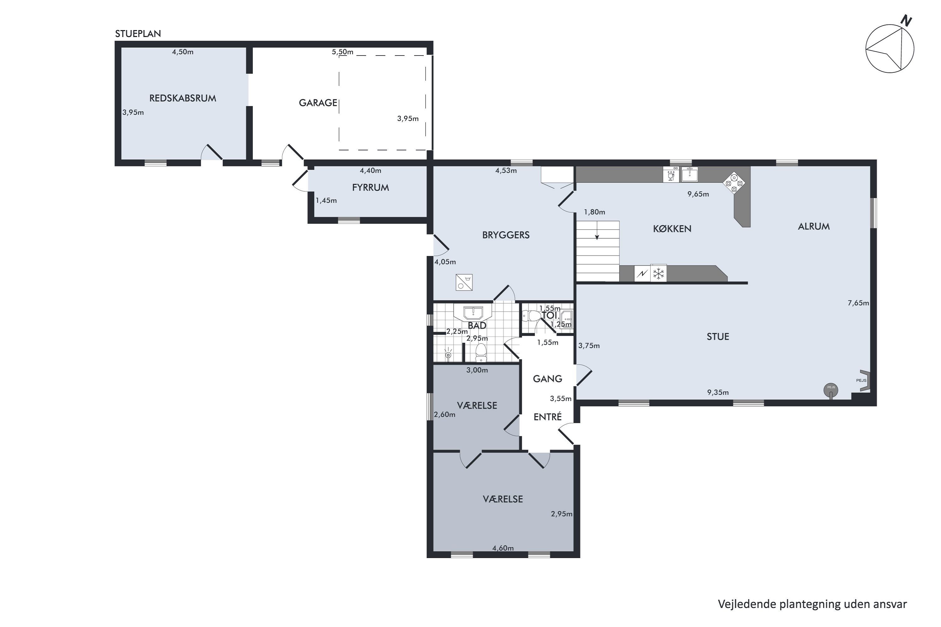 Plantegninger billede af Nymarksvej 21, Kvorning, 8830 Tjele
