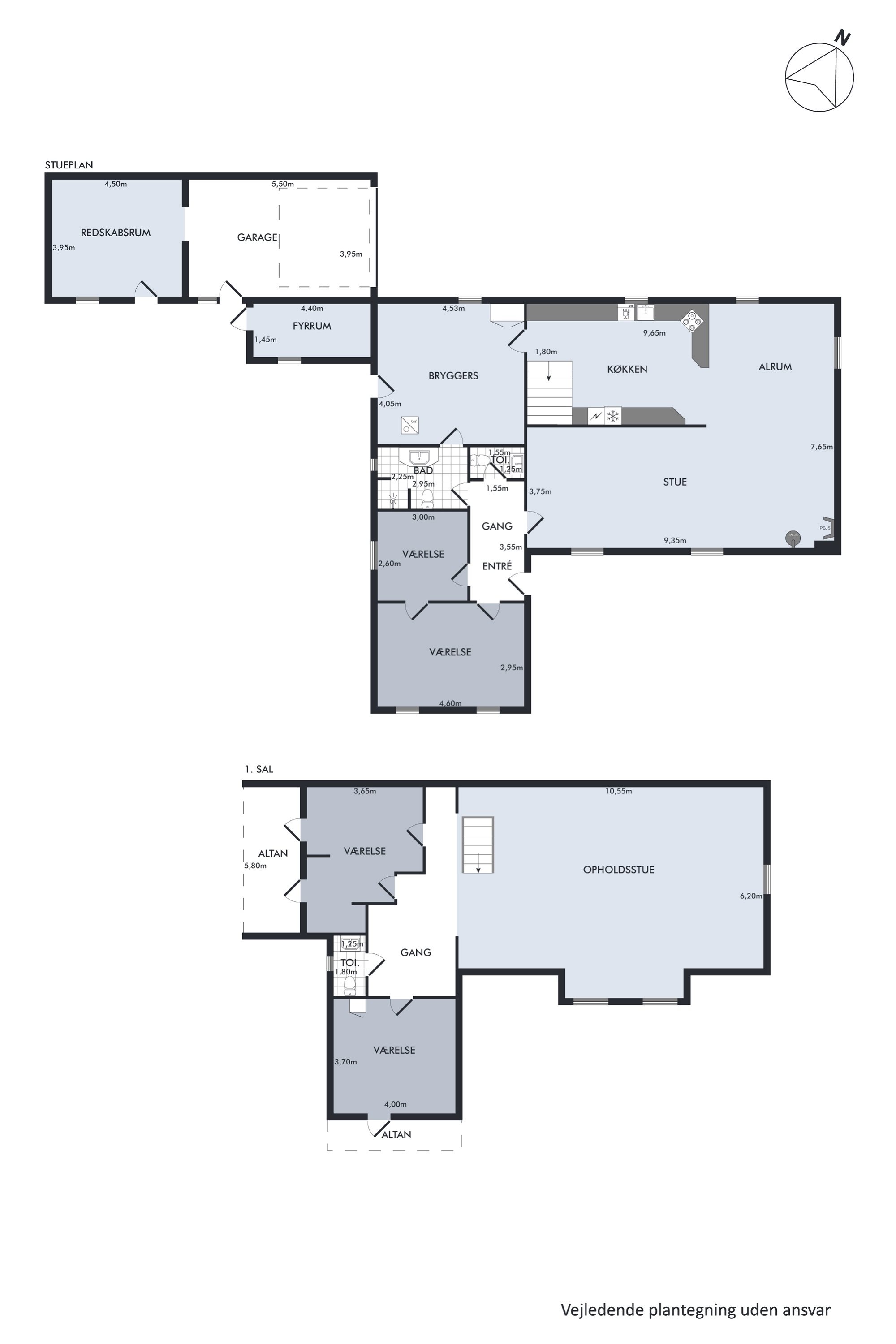 Plantegninger billede af Nymarksvej 21, Kvorning, 8830 Tjele
